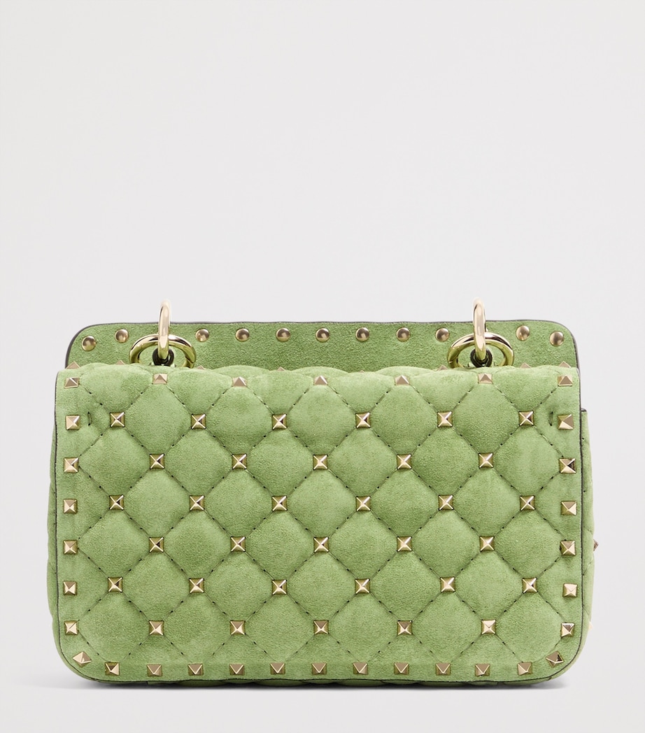 Valentino Garavani Small Suede Rockstud Spike Shoulder Bag Npo Image 4