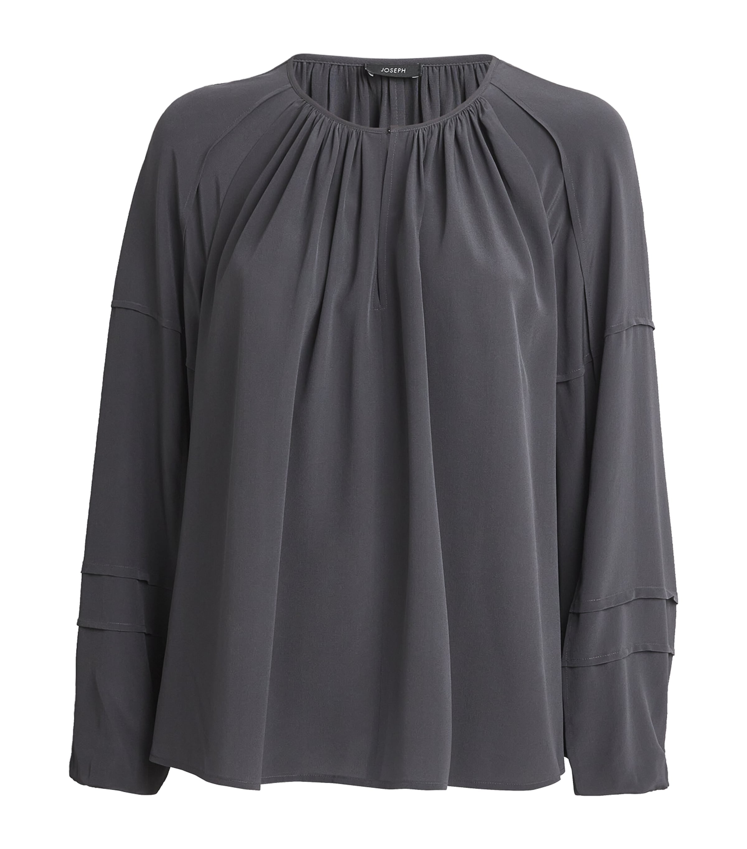 Shop Joseph Silk Havre Blouse In Grey