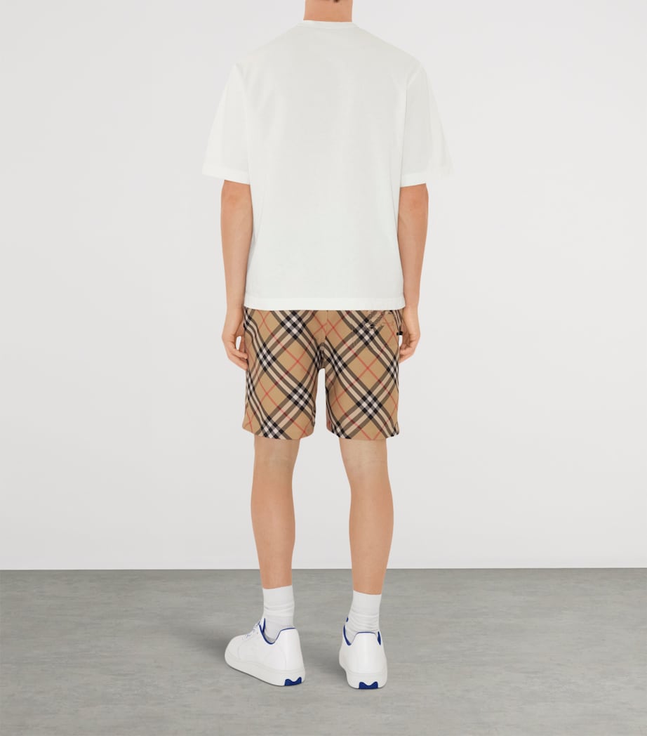 Woven Twill Check Shorts SAND IP CHECK Image 4