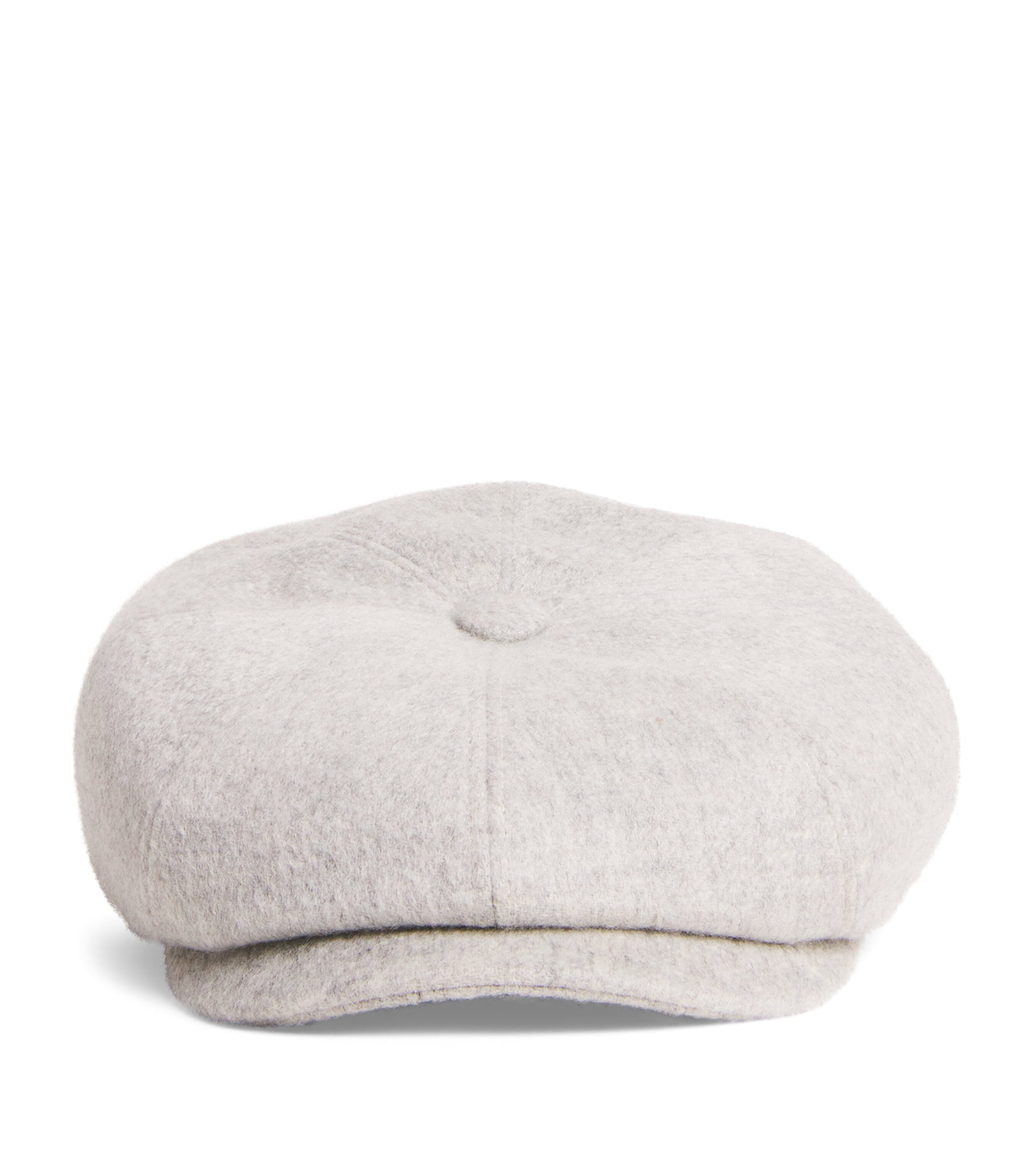 Stetson Cashmere Hatteras Flat Cap In Gray