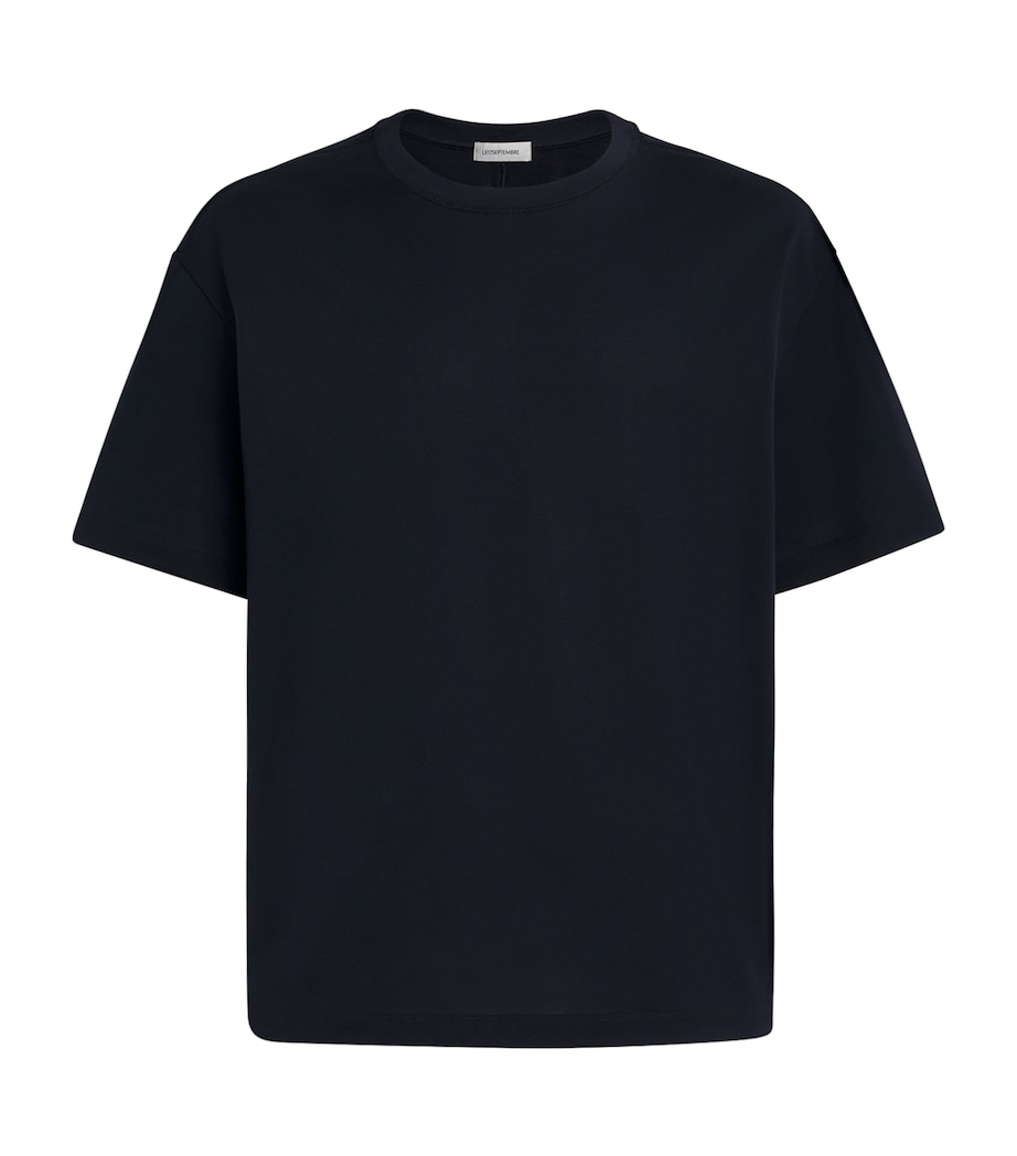 Cotton T-Shirt NAVY Image 1
