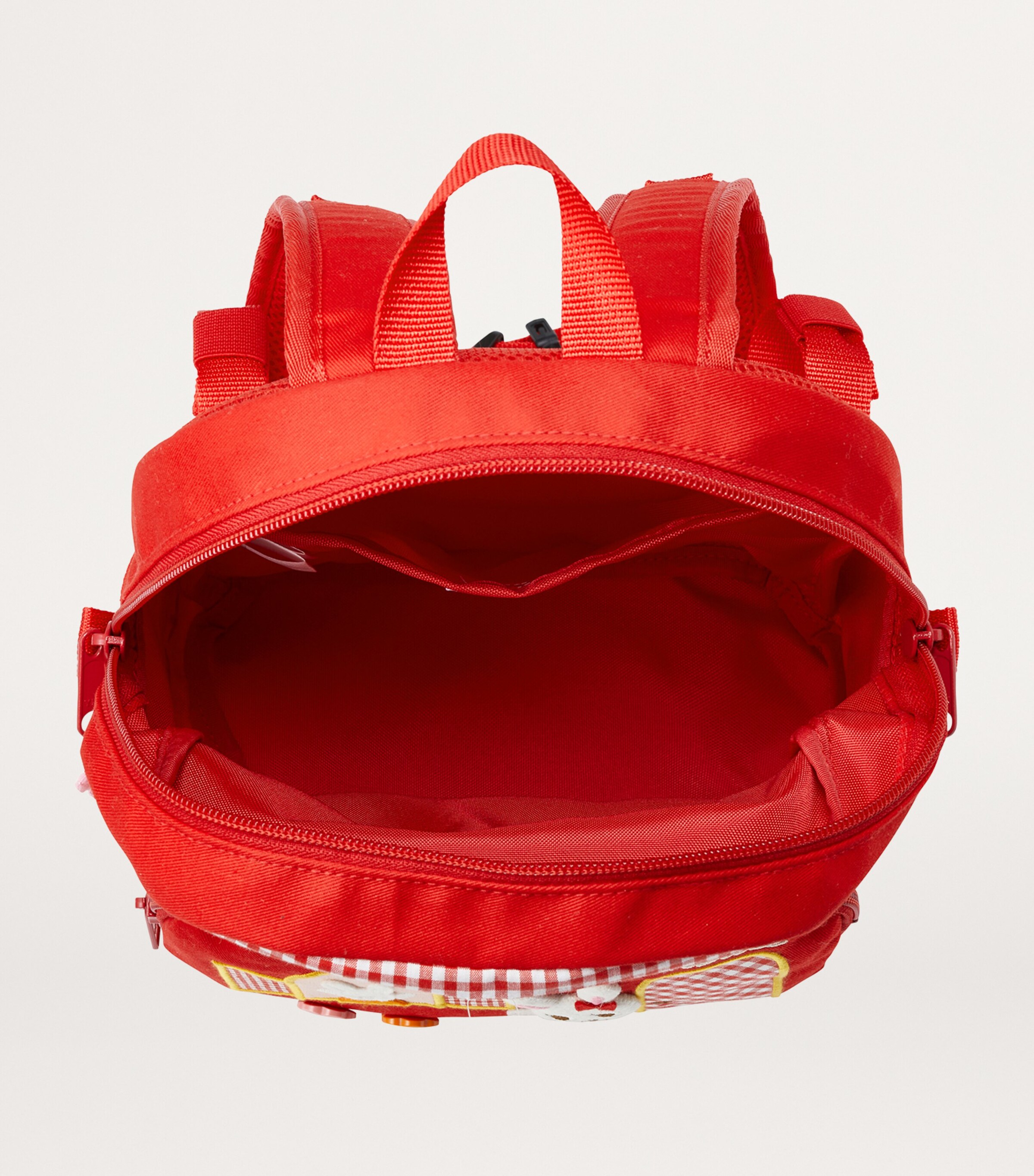 Miki House Red Patch-Detail Backpack | Harrods US