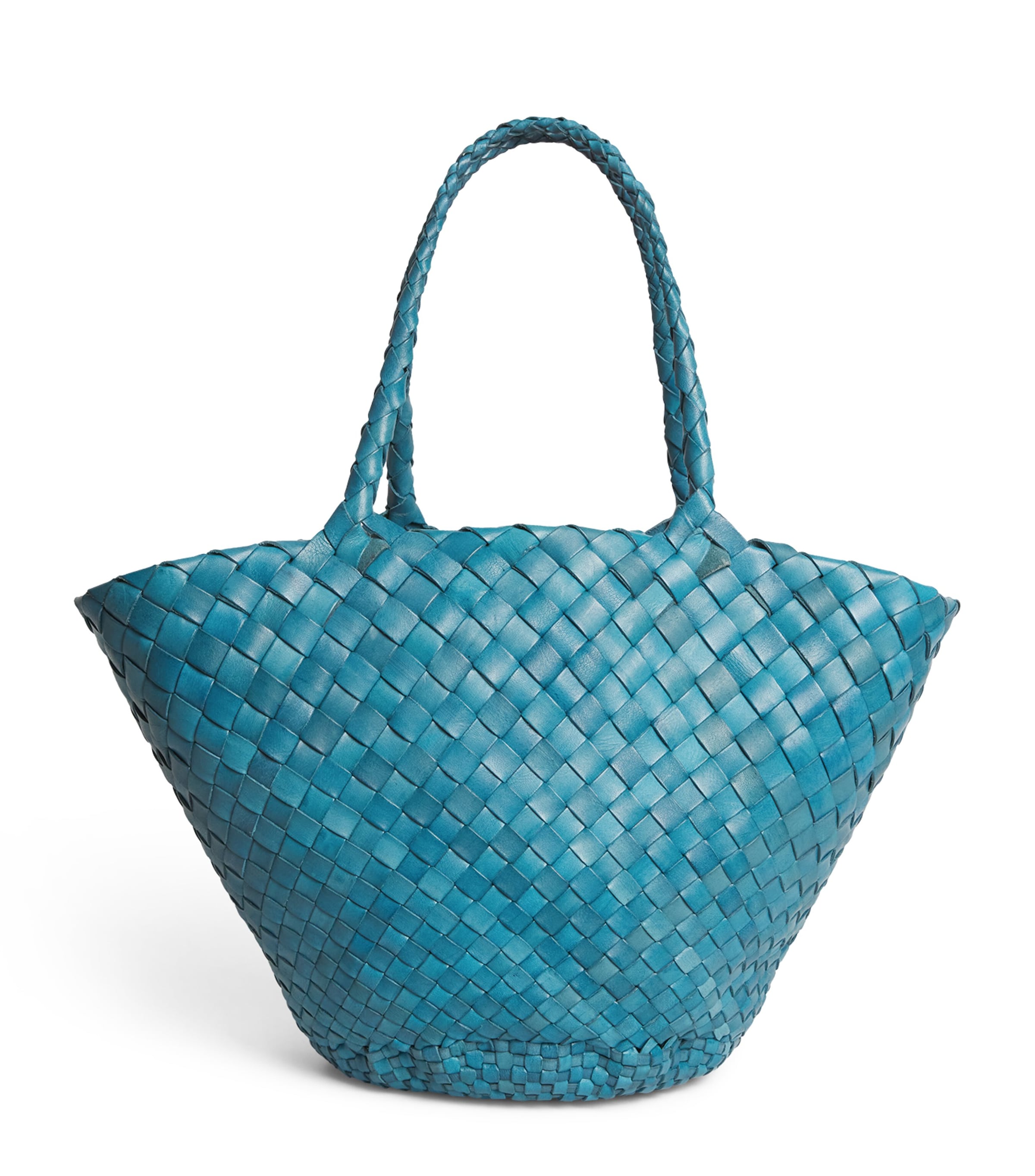 DRAGON DIFFUSION Leather Egola Tote Bag Steel Blue Image 1