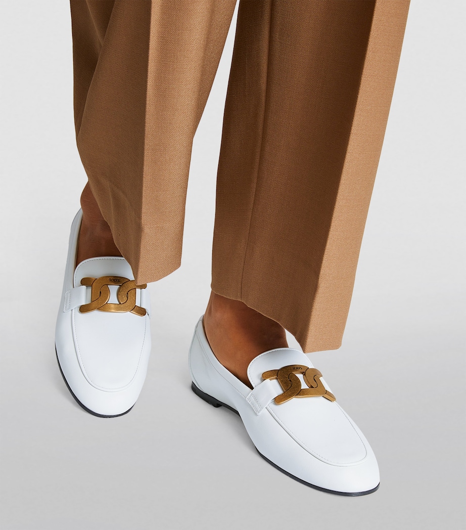 Leather Loafers WHITE Image 2
