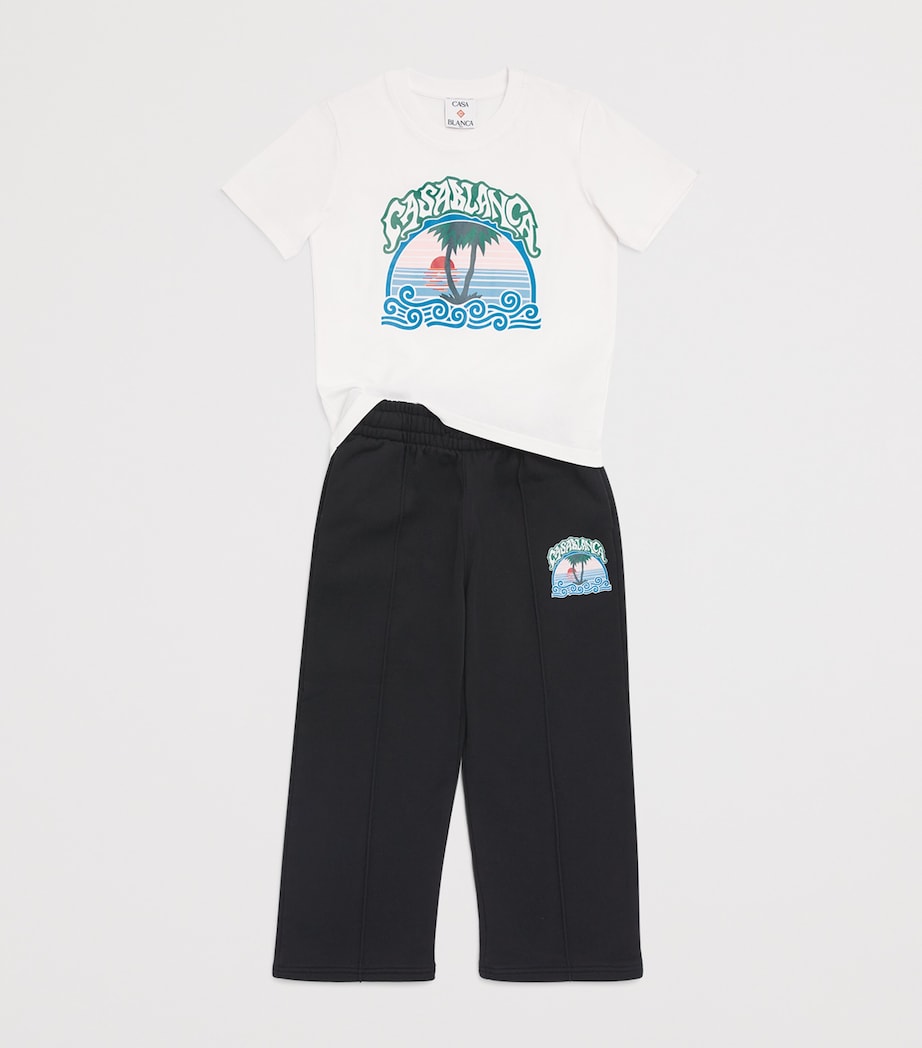 Casablanca Kids Palm Tree T-Shirt (3-14 Years) Palm Tree Emblem Image 3