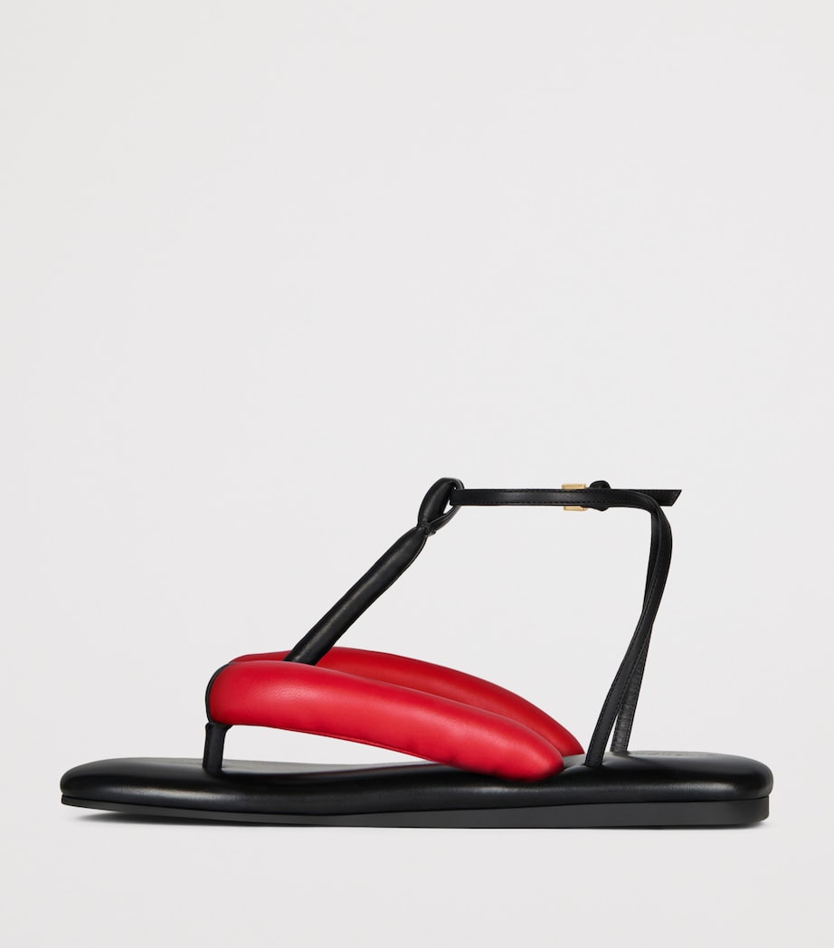 Givenchy Leather Boudoir Sandals Black/red Image 3