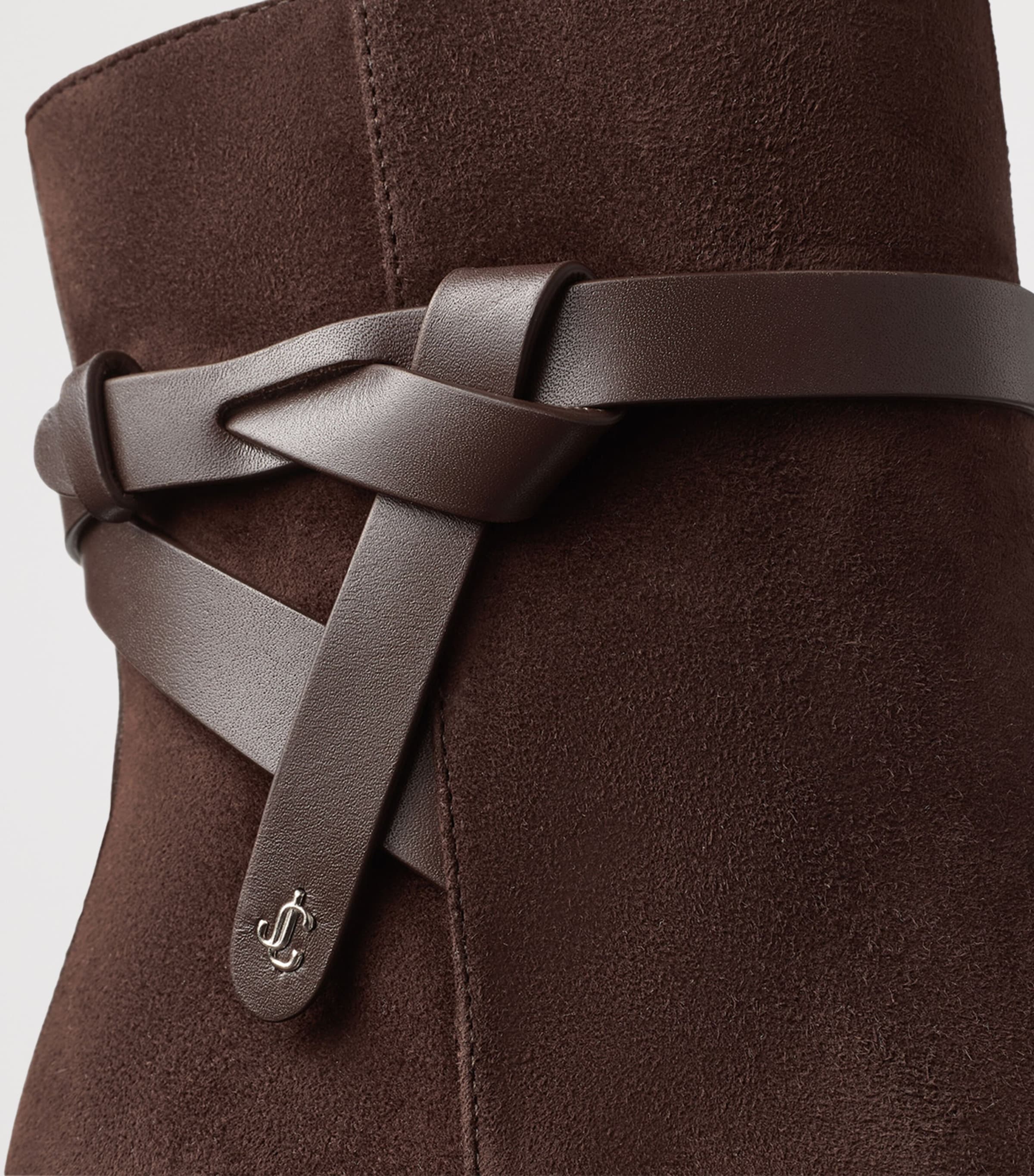 Lawton AB 65 Suede Heeled Boots CHOCOLATE/CHOCOLATE Image 2