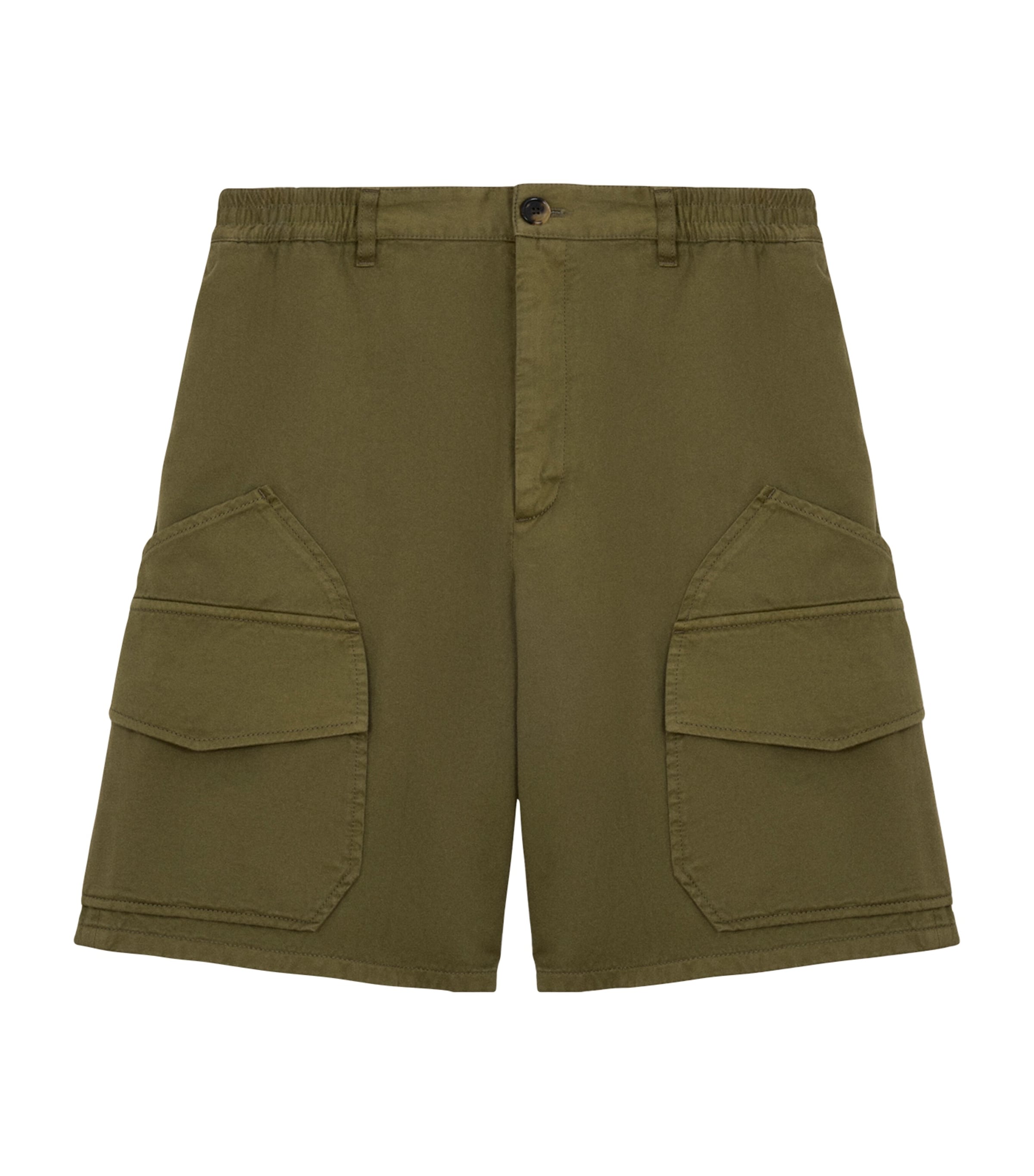 LOEWE Mens x Paula's Ibiza Cargo Shorts Khaki Green Image 1