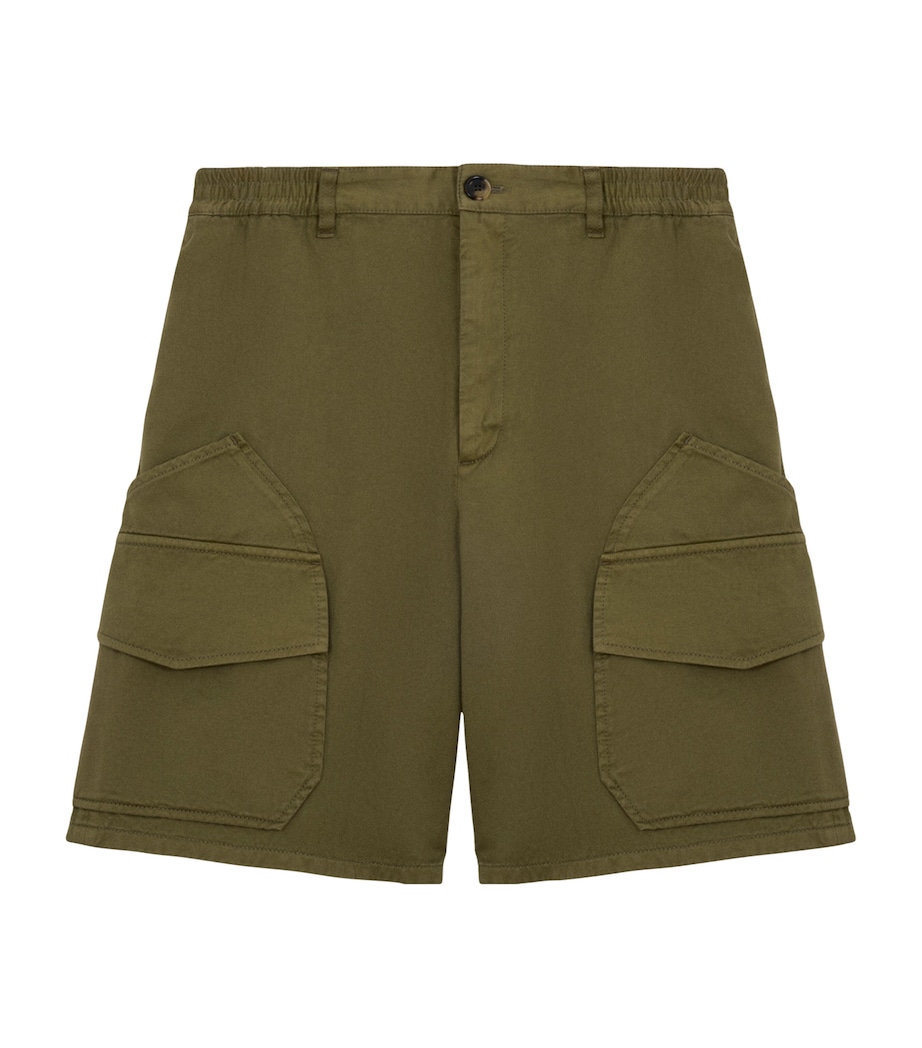 LOEWE Mens x Paula's Ibiza Cargo Shorts Khaki Green Image 1