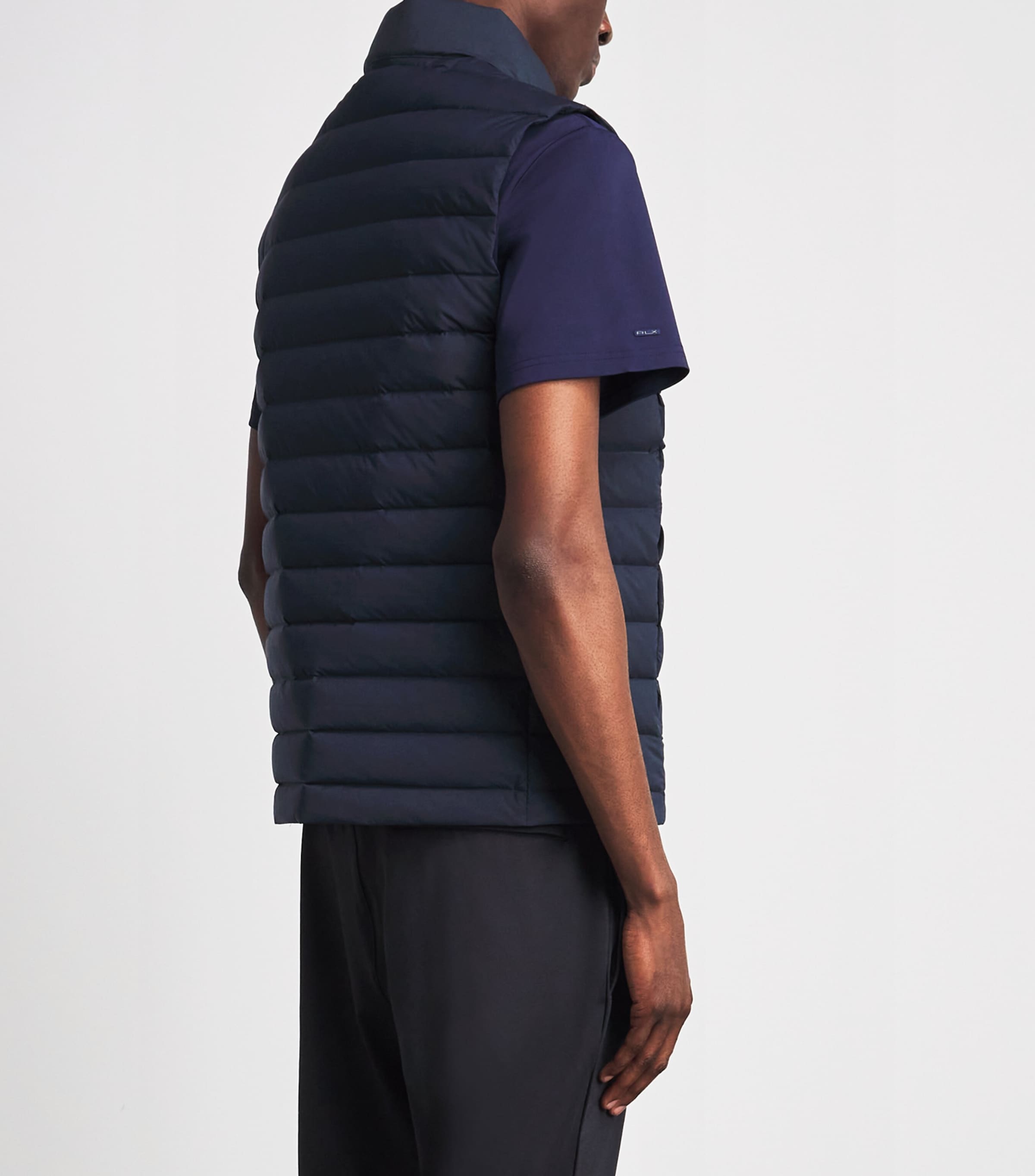 VUORI Mens Down Steadfast Gilet Ink Ink Image 5