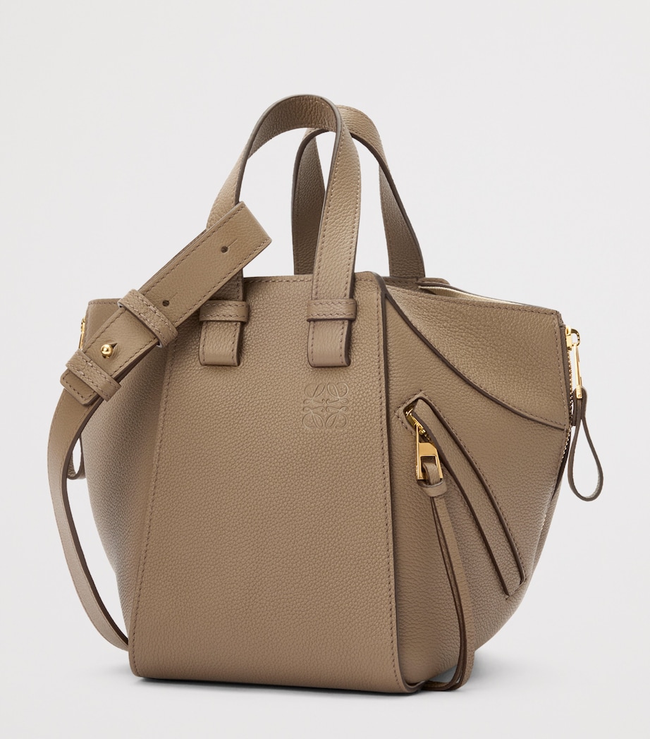 Leather Hammock Top-Handle Bag TAUPE Image 2