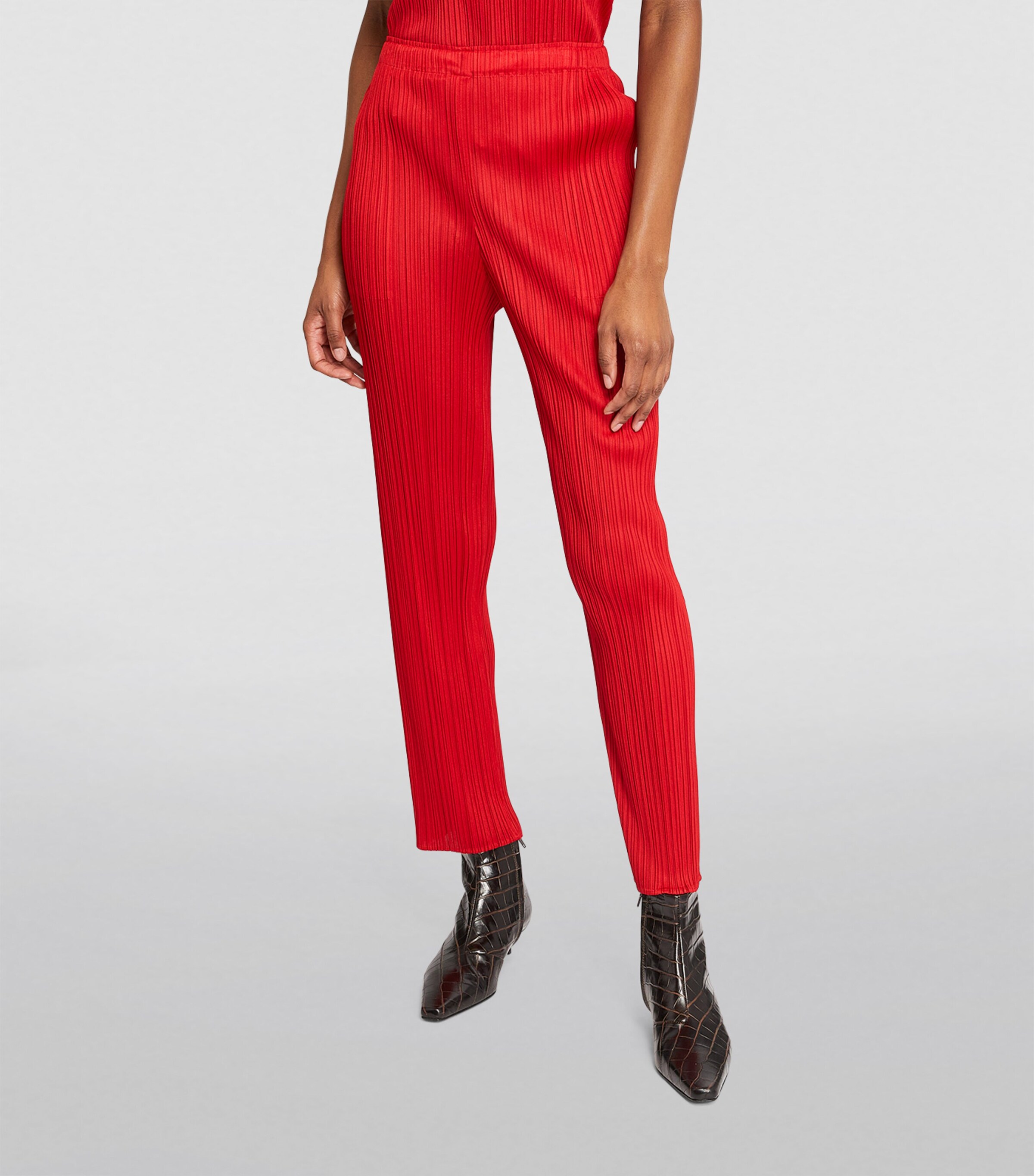 Pleats Please Issey Miyake Womens Basics Straight Trousers Image 3