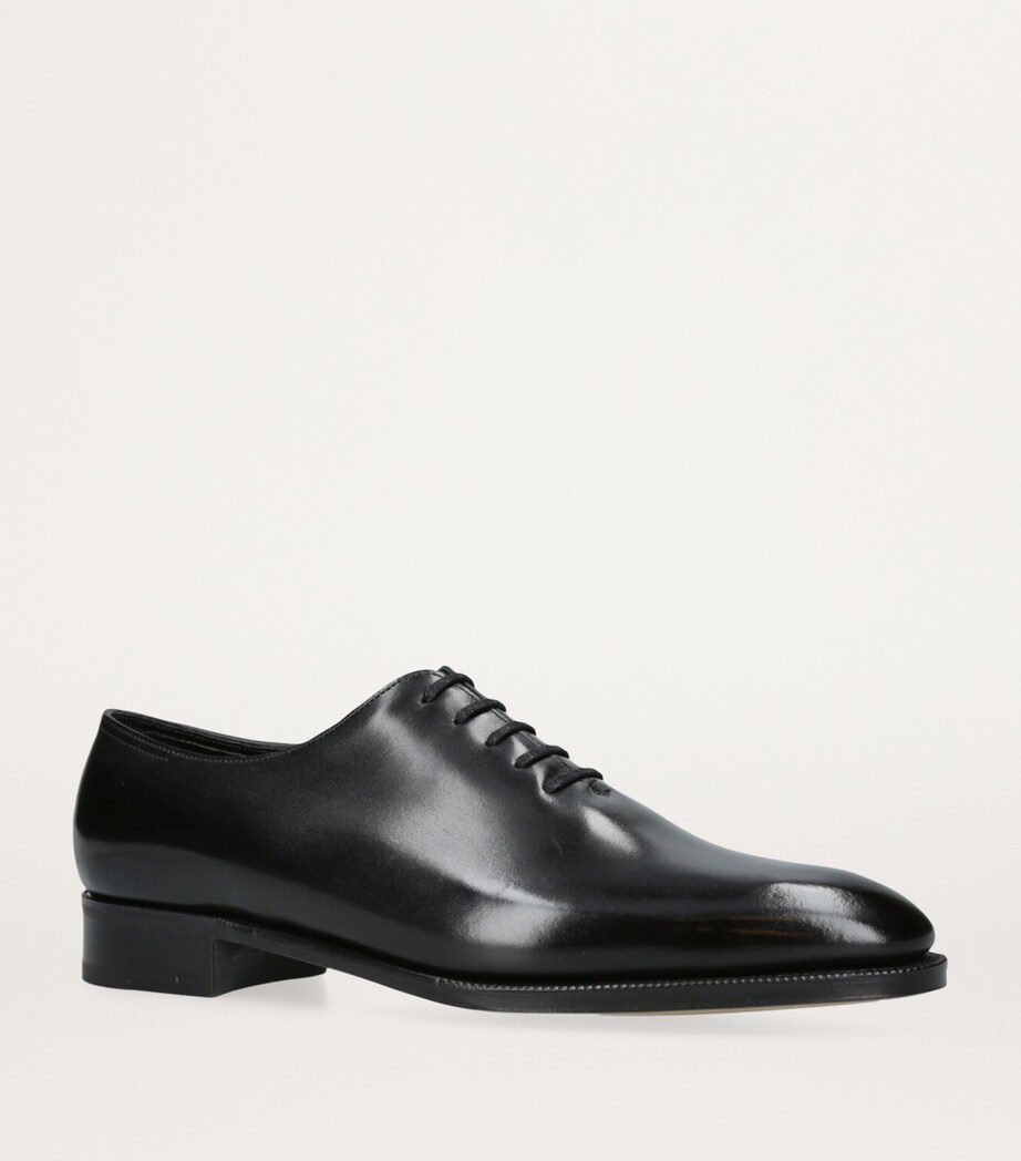 John Lobb Leather Marldon Oxford Loafers Black Image 3