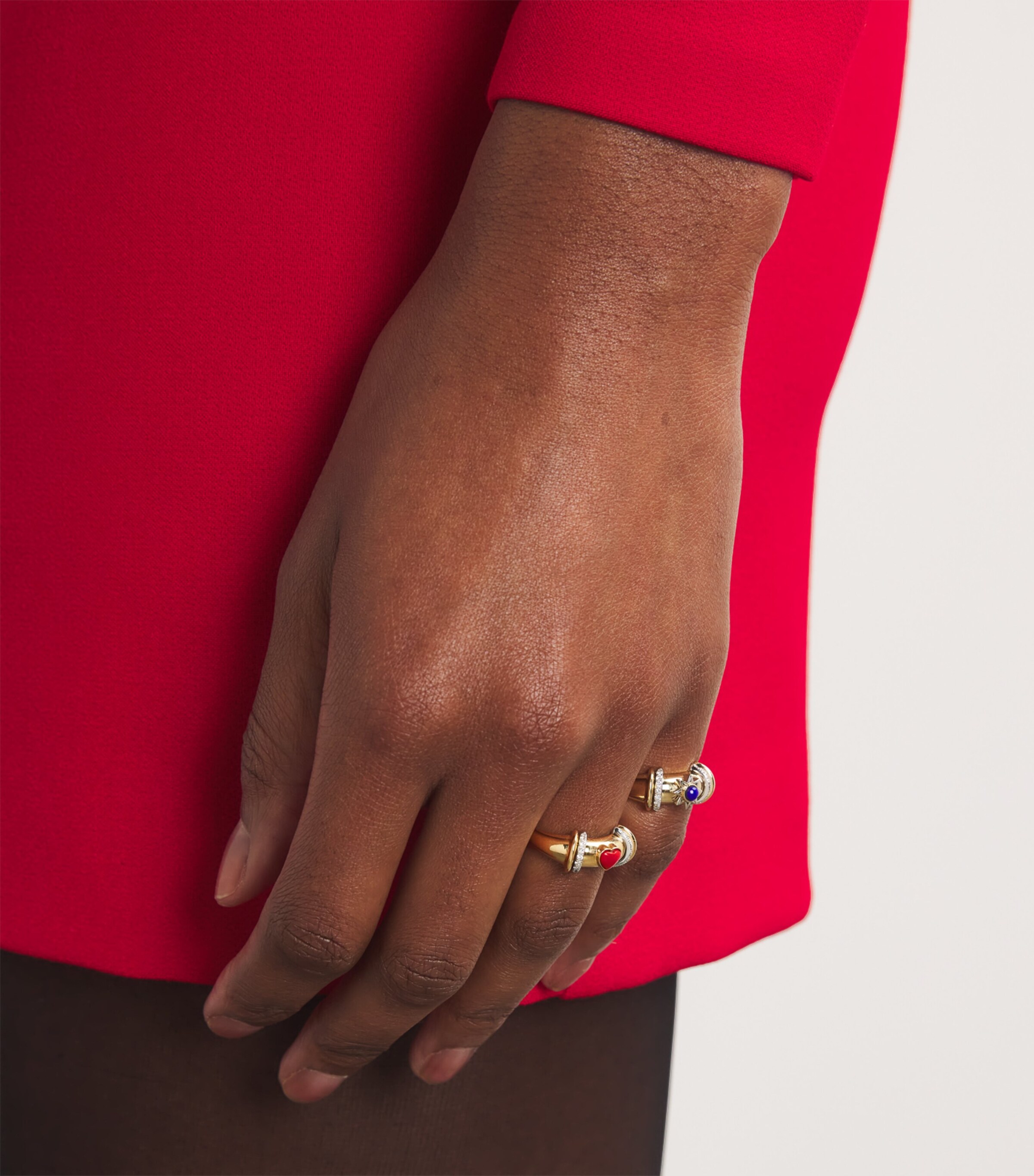 L'ATELIER NAWBAR Yellow Gold, Diamond and Coral Lot N*91 Ring Yellow Gold Image 5