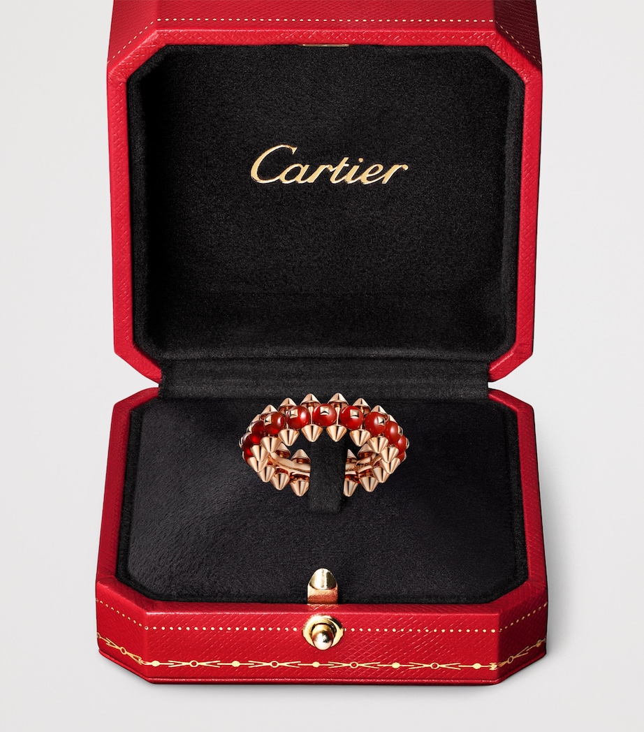 Cartier Rose Gold and Red Agate Clash de Cartier Ring Rose Gold Image 5