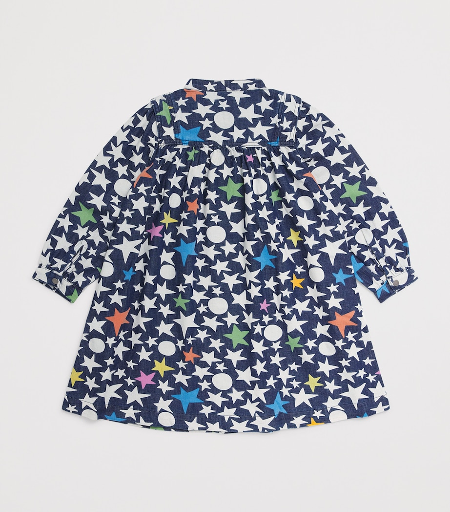 Organic Denim Star Dress (3-14+ Years) 667MCBLU/MULTI Image 2