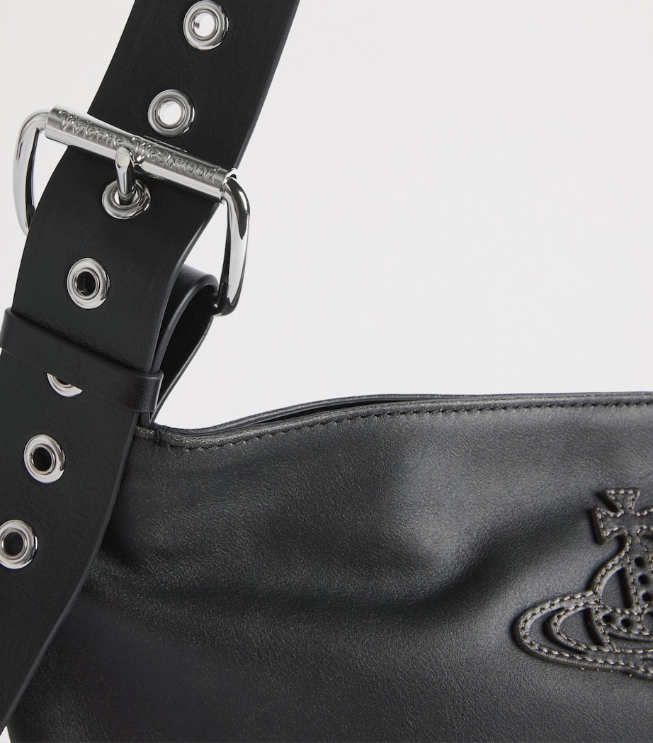 Vivienne Westwood Small Leather Maxime Shoulder Bag Off Black Image 6