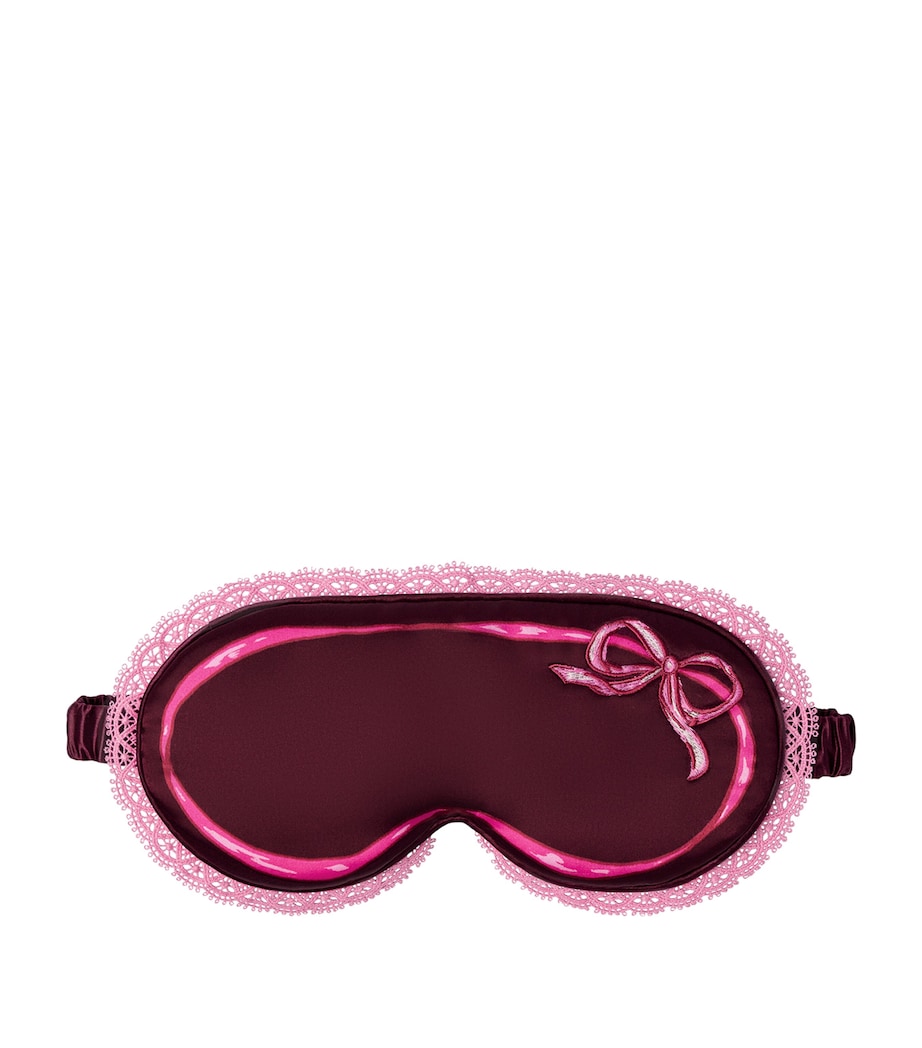 Mulberry Silk Contour Sleep Mask and Travel Pouch CUTIE PIE Image 2