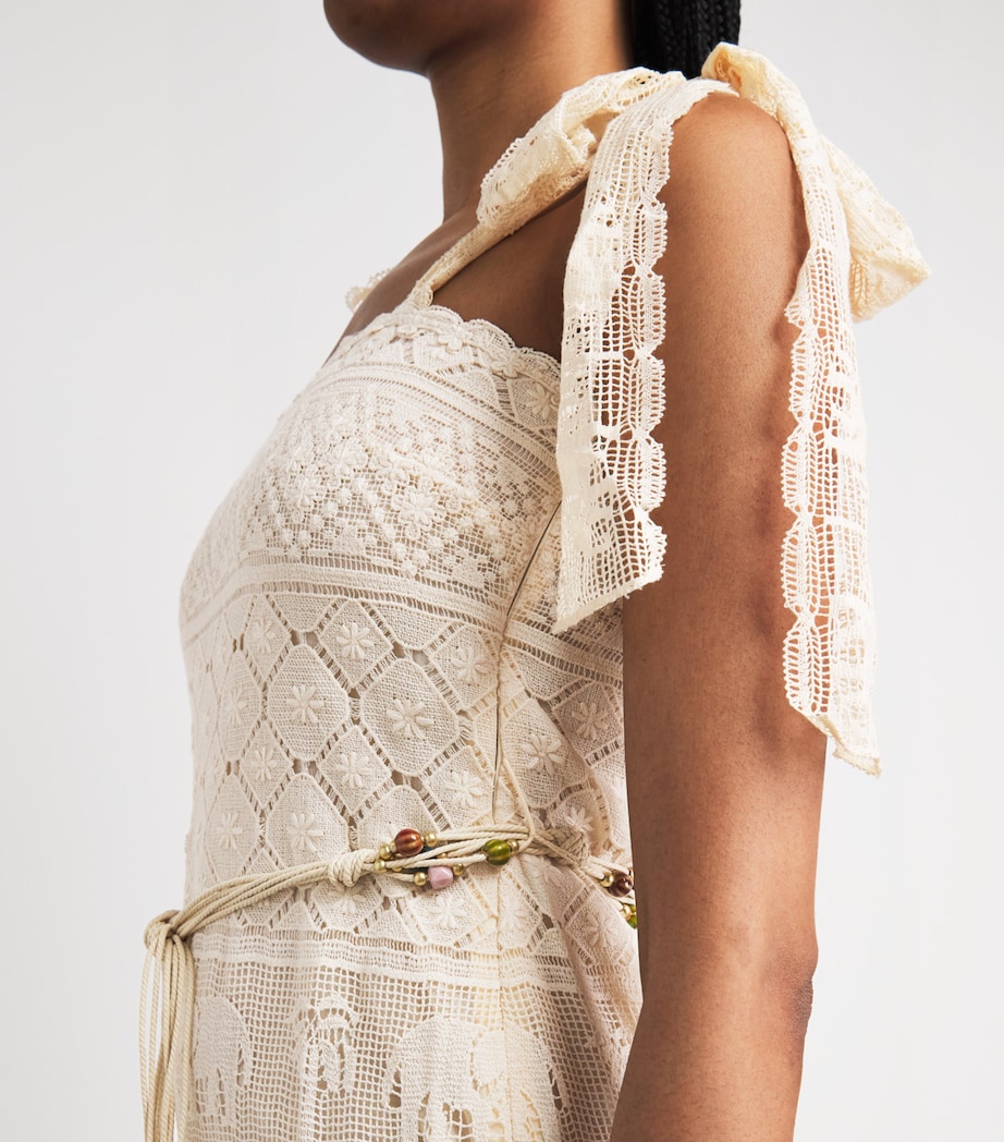 Zimmermann Womens Lace Indra Maxi Dress Tea Image 3