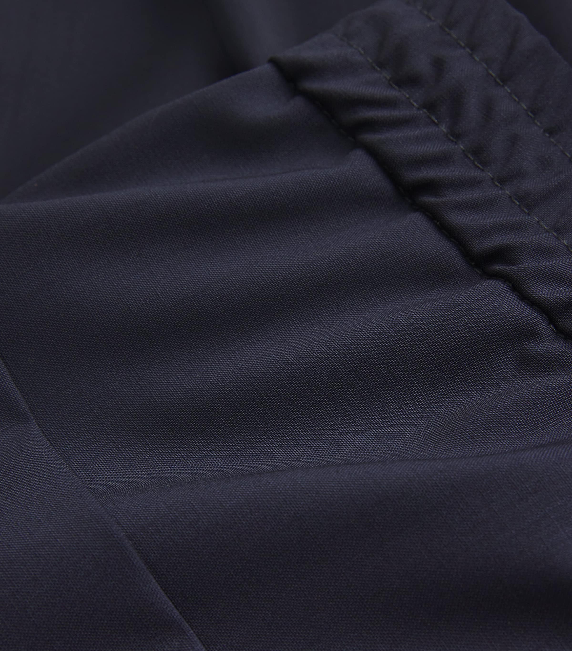 Virgin Wool Drawstring Trousers 170 NAVY Image 5
