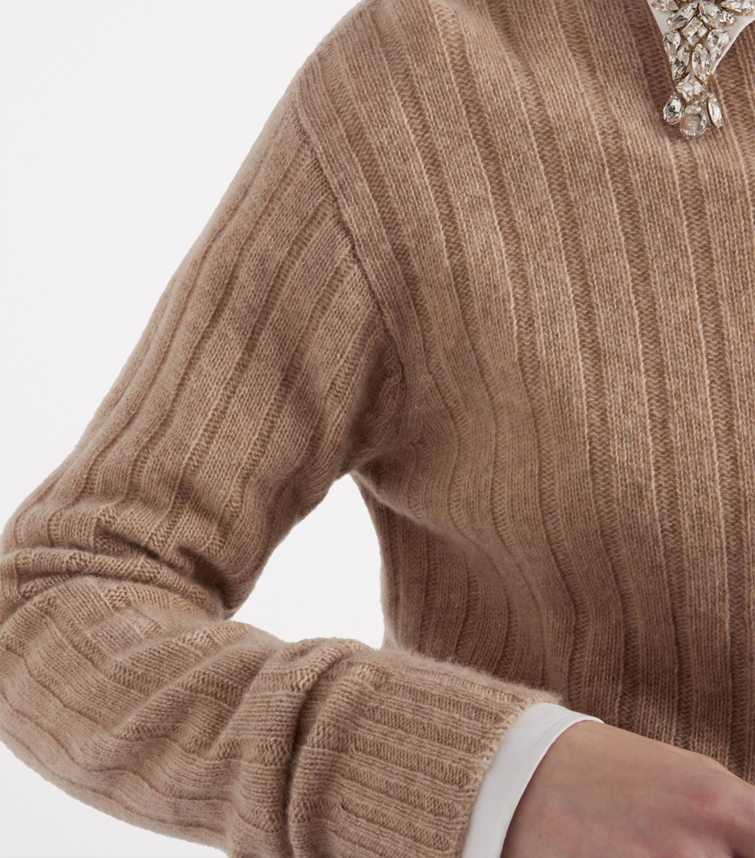 Re-Cashmere Cropped Sweater F0036 Image 3