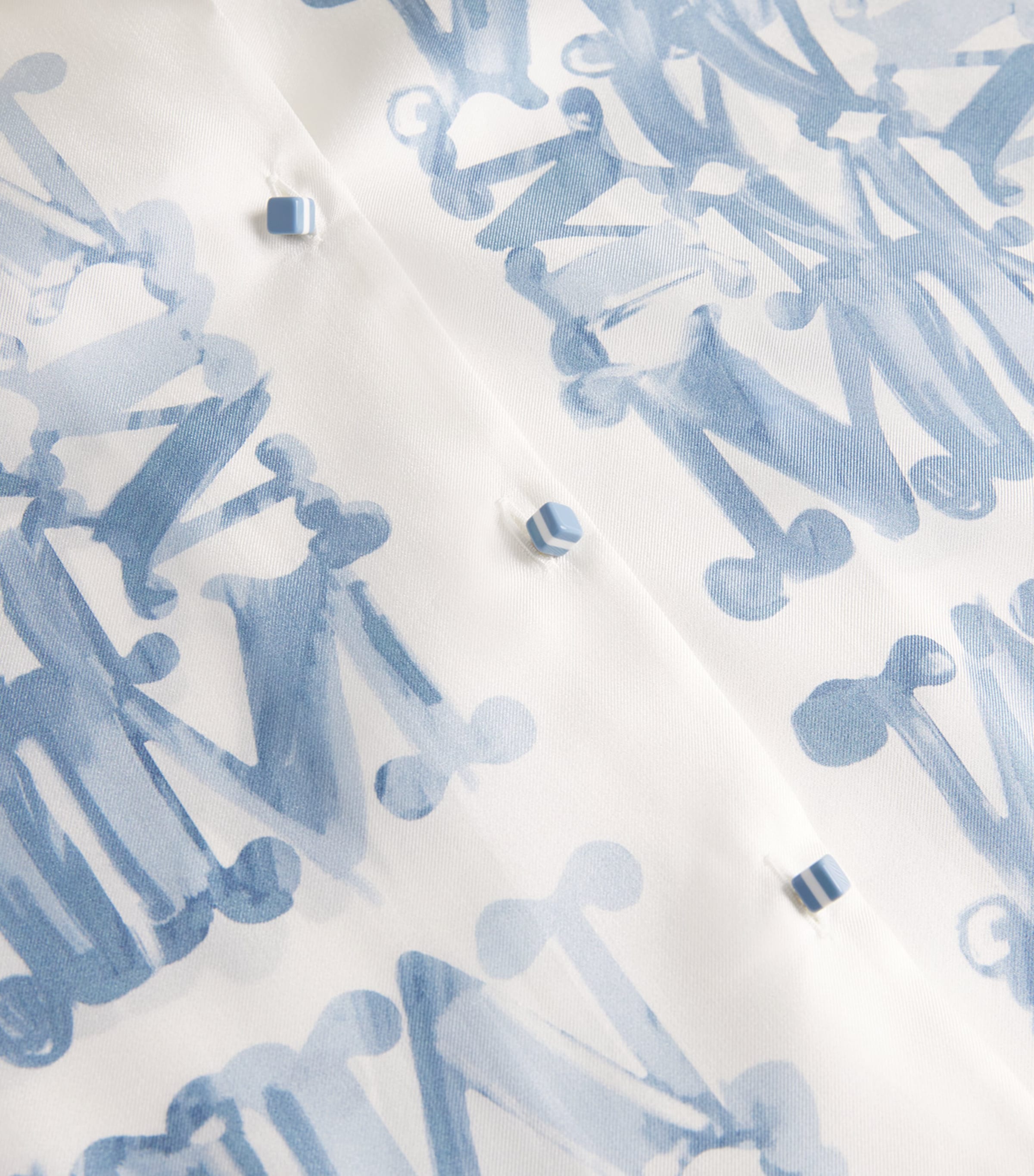 Silk Monogram Shirt WHITE Image 5