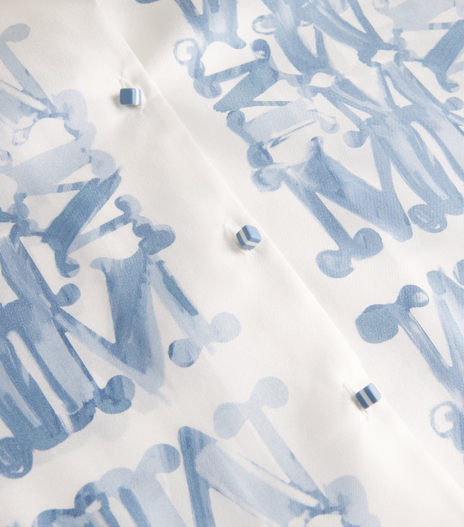 Silk Monogram Shirt WHITE Image 5