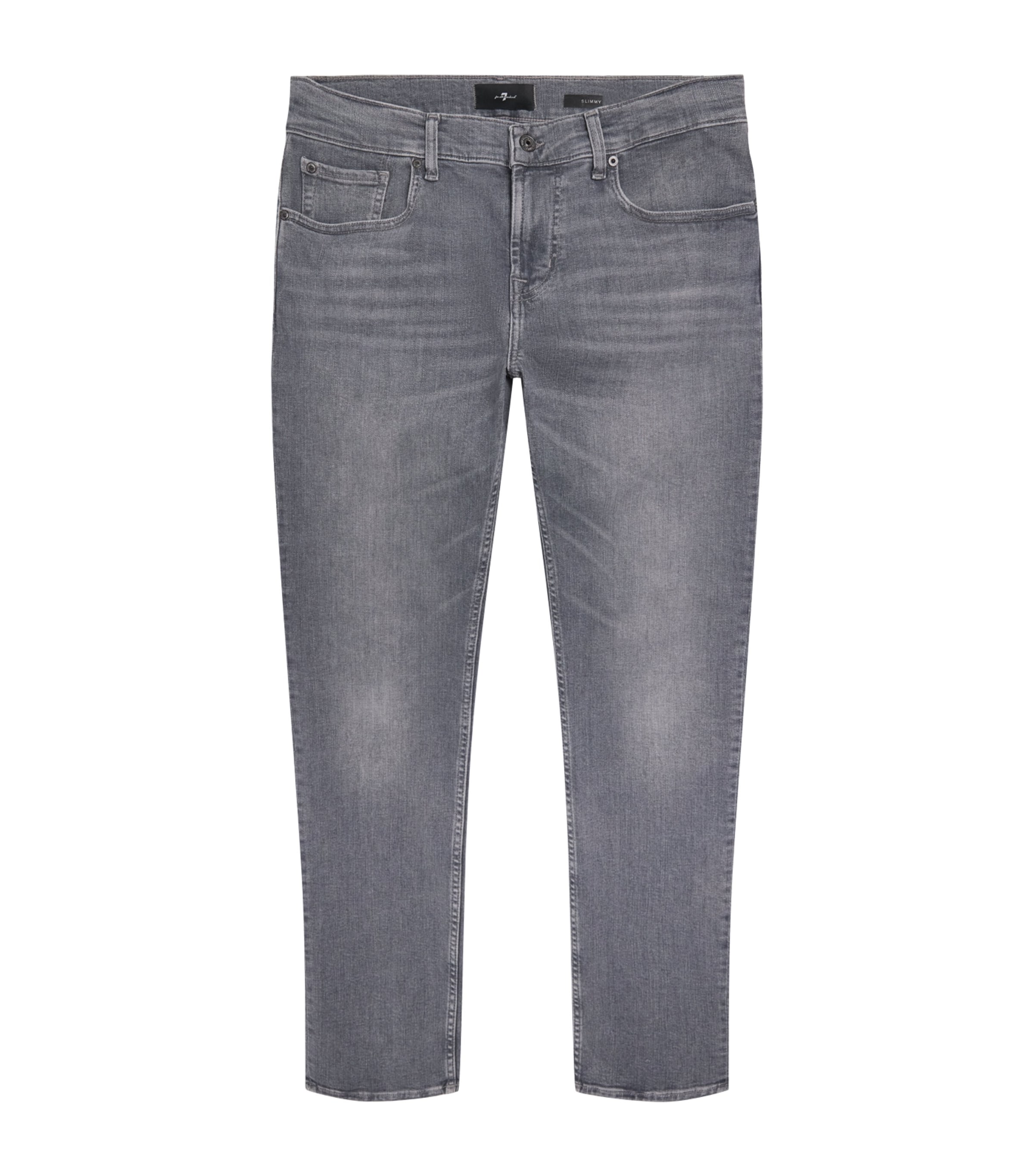 7 For All Mankind Mens Slimmy Jeans Grey Image 1