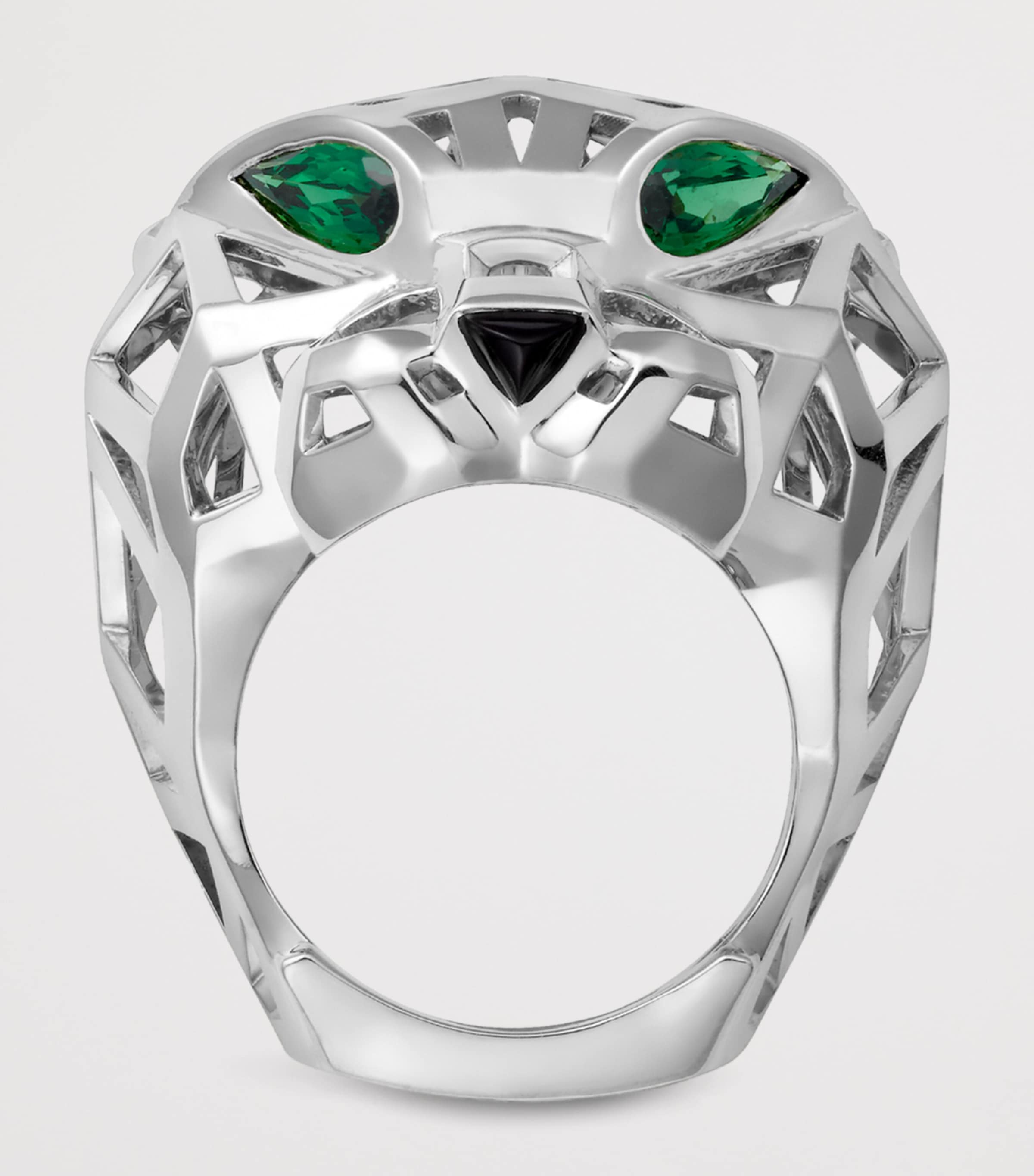 Cartier White Gold, Tsavorite Garnet and Onyx Panthère de Cartier Ring White Gold Image 6