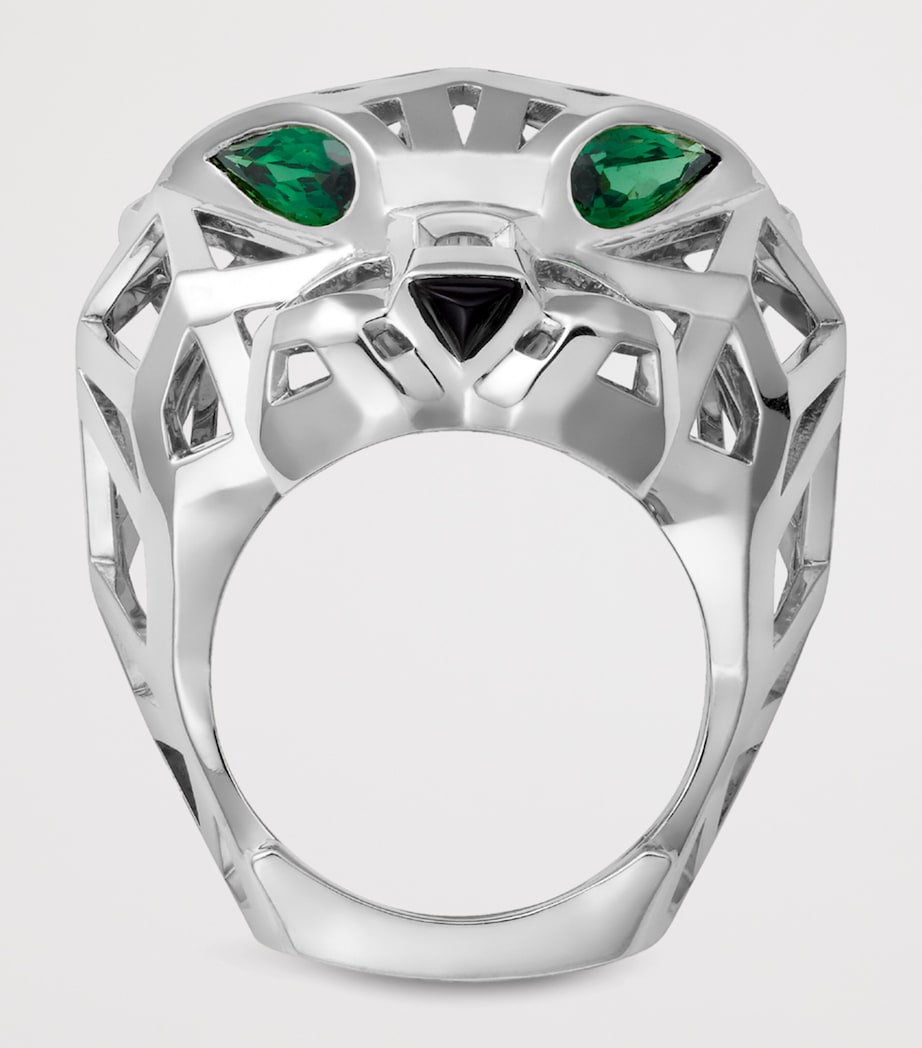Cartier White Gold, Tsavorite Garnet and Onyx Panthère de Cartier Ring White Gold Image 6