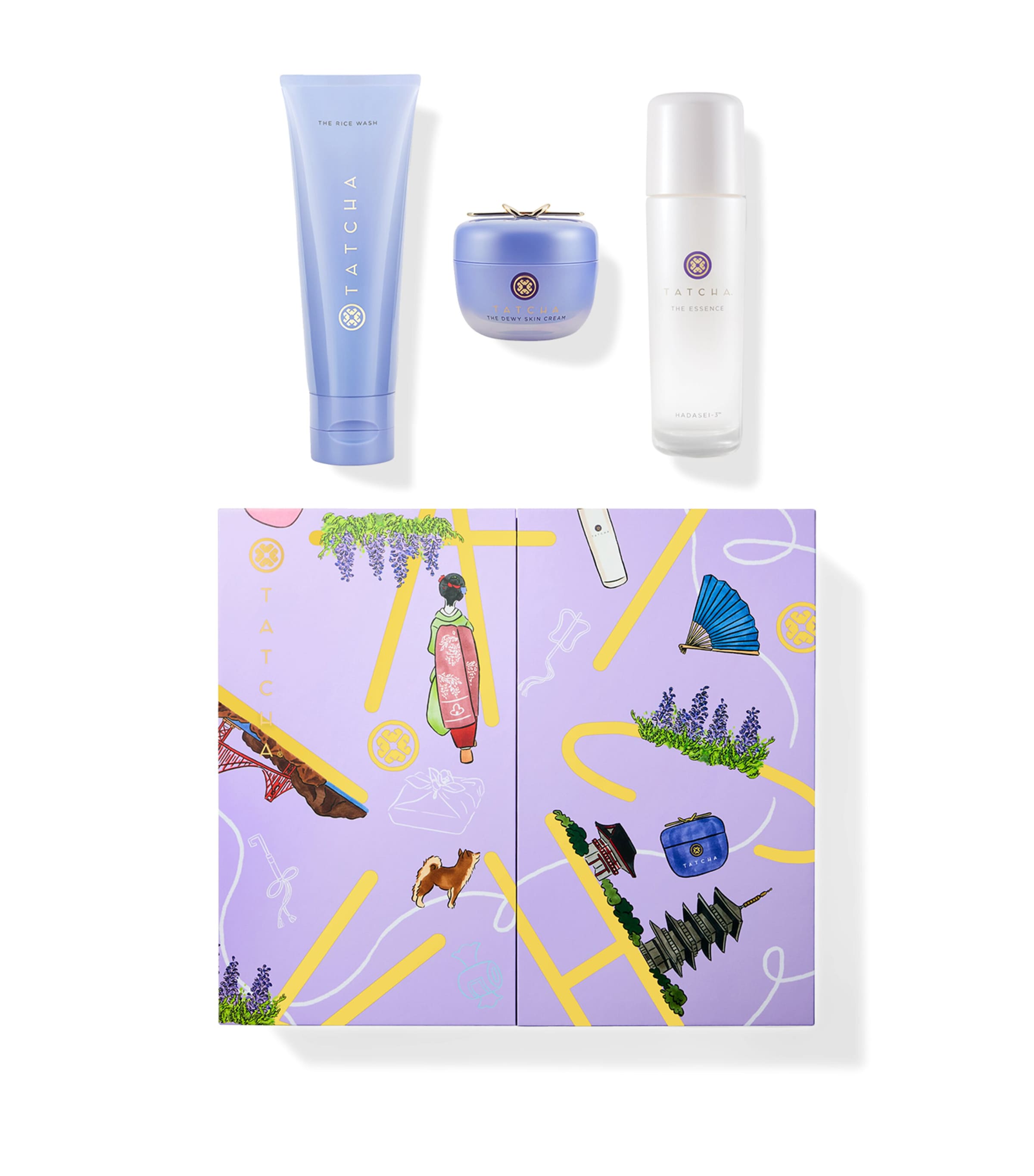 Tatcha Delightfully Dewy Gift Set In Multi