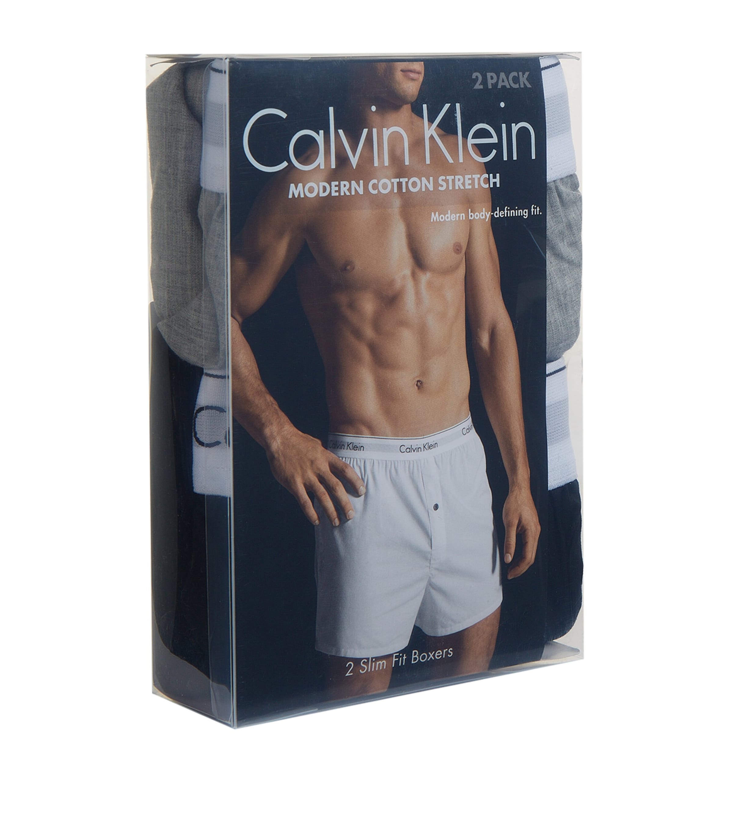 Modern Cotton Boxer Shorts (Pack of 2) MULTI Image 3