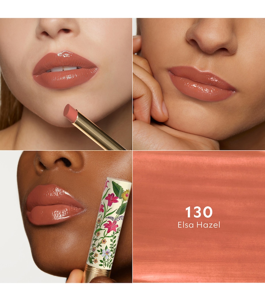 Gucci Flora Rouge De Beauté Brilliant Lipstick Elsa Hazel Image 2