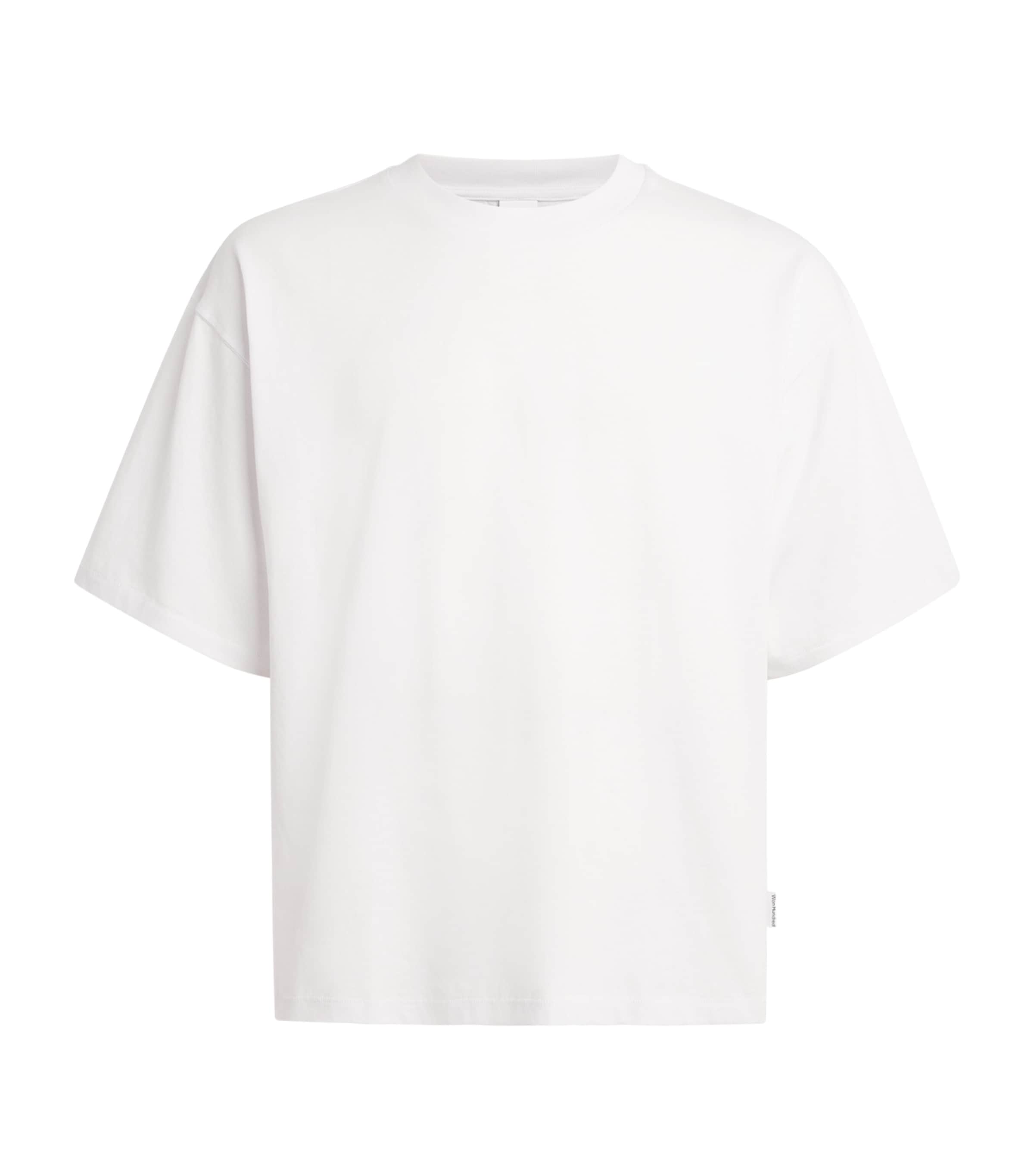 Won Hundred Mens Organic Cotton Houston T-Shirt Washed White Image 1