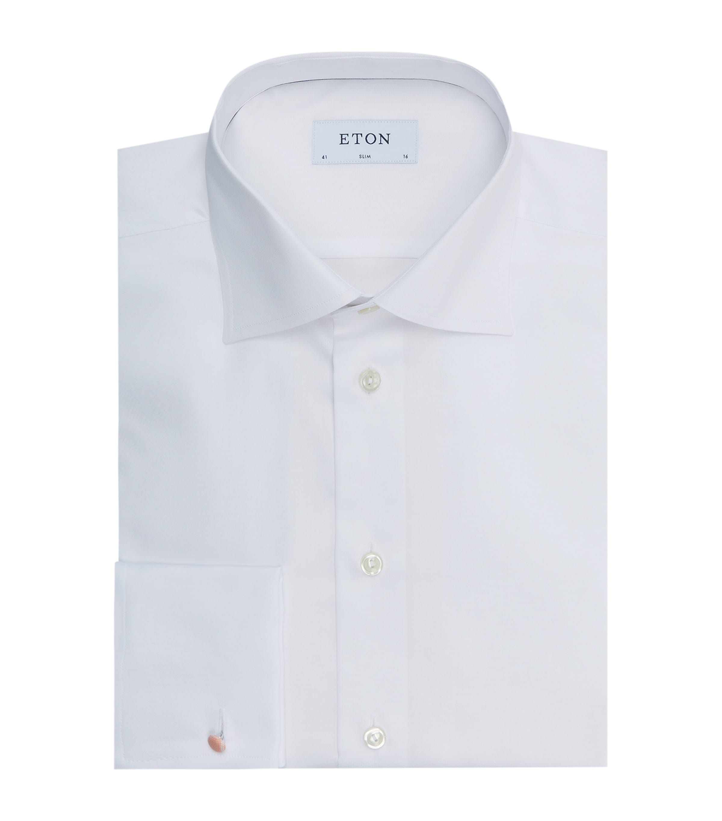 Eton Twill Slim Fit Shirt In White