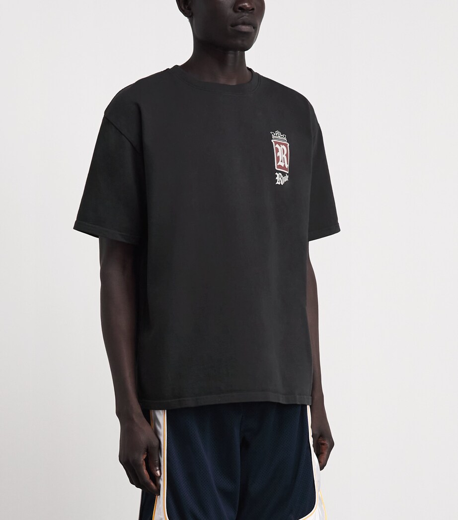 Rhude Mens Cotton Fumar 91 T-Shirt Image 4