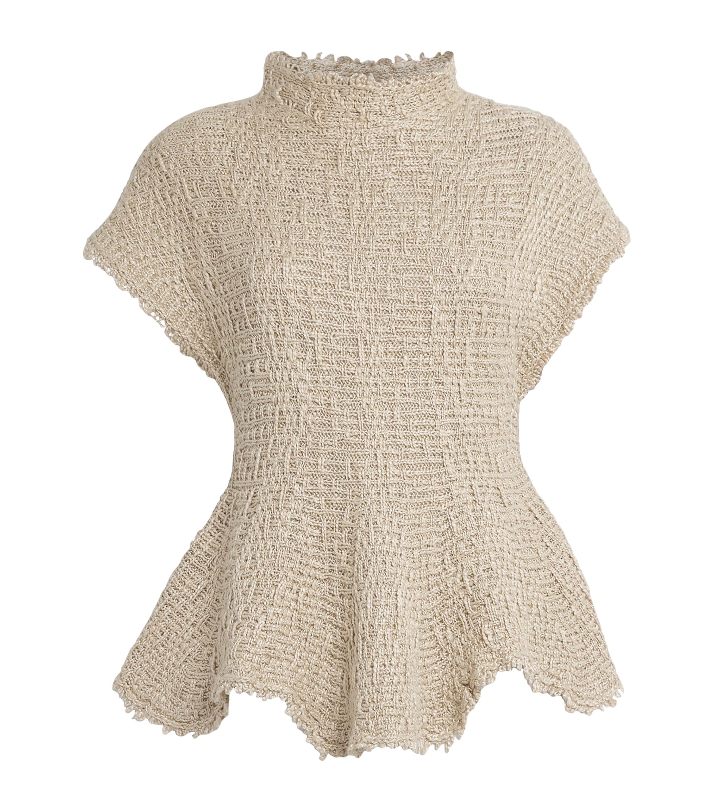 Khaite Hemp-silk Bouclé Gilles Top