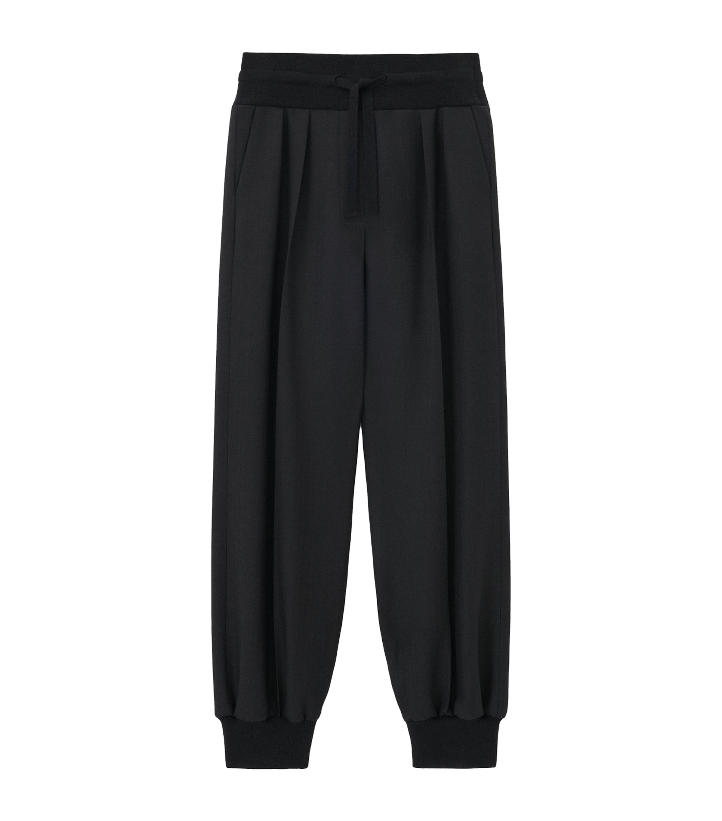 Loewe Wool-blend Trousers In Black