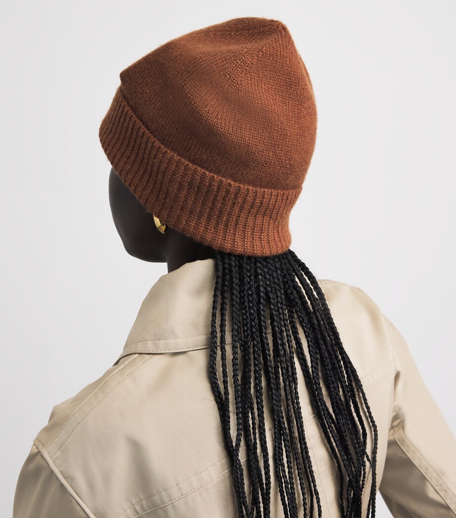 Joseph Cashmere Chia Beanie Hat Cinnamon Image 4