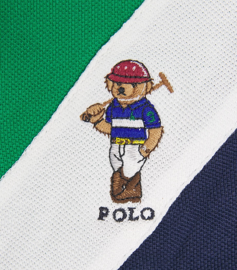 Cotton Polo Bear Polo Shirt (2-7 Years) BEARGREEN Image 3