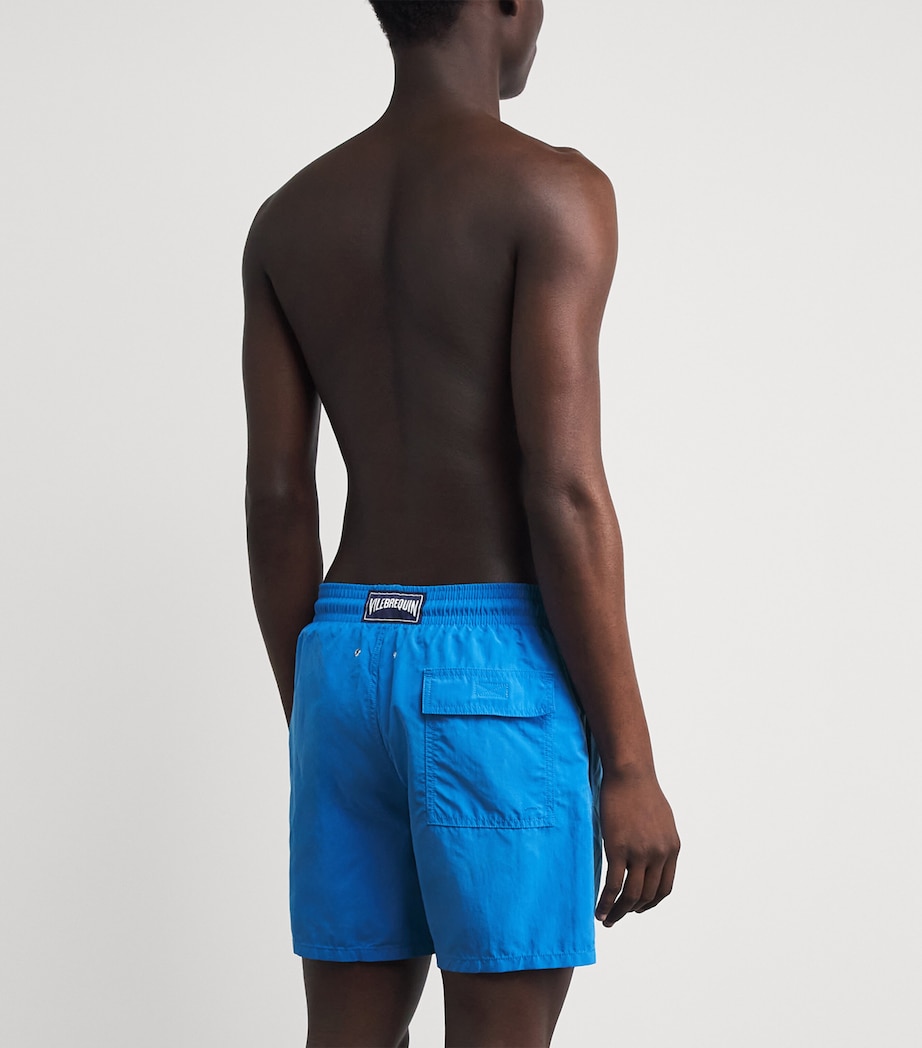 Vilebrequin Mens Turtle Embroidered Moorea Swim Shorts Faience Image 4