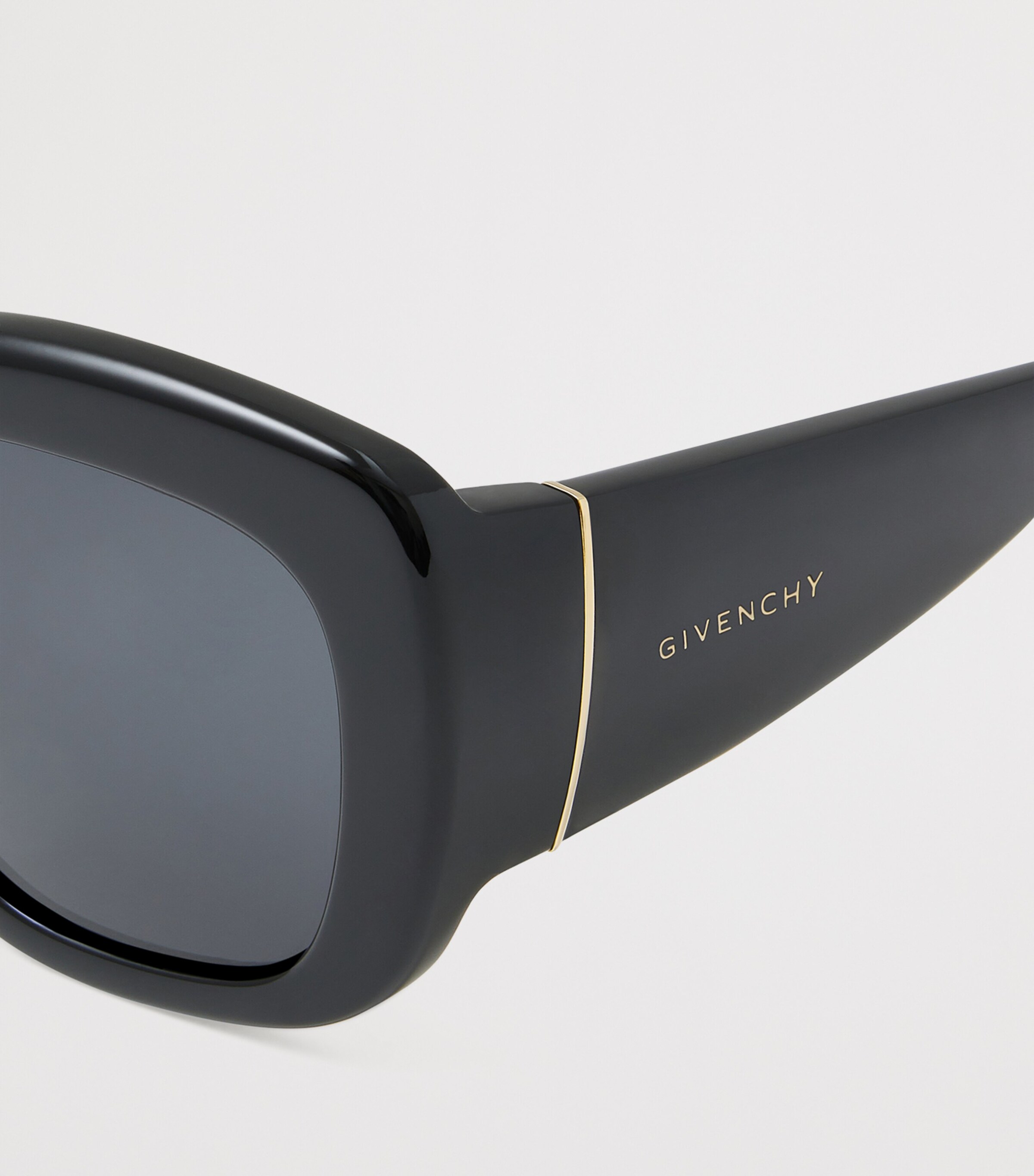Acetate Bold Sunglasses BLACK Image 5