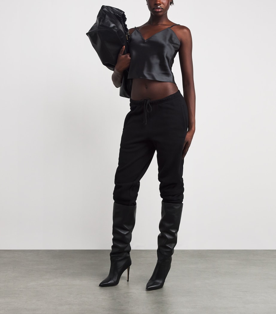 Satin Cropped Cami Top ONYX Image 2