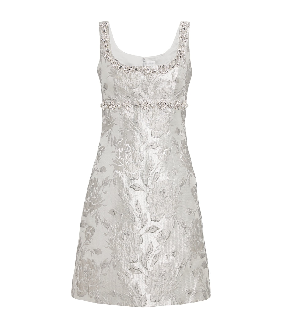 Jacquard Tristan Mini Dress SILVER Image 1