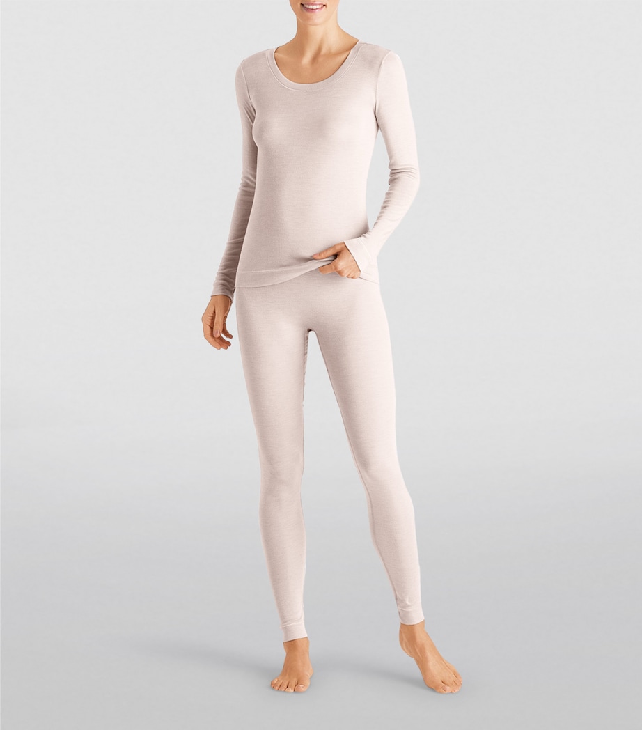 Silk-Cashmere Long-Sleeve T-Shirt IVORY Image 3