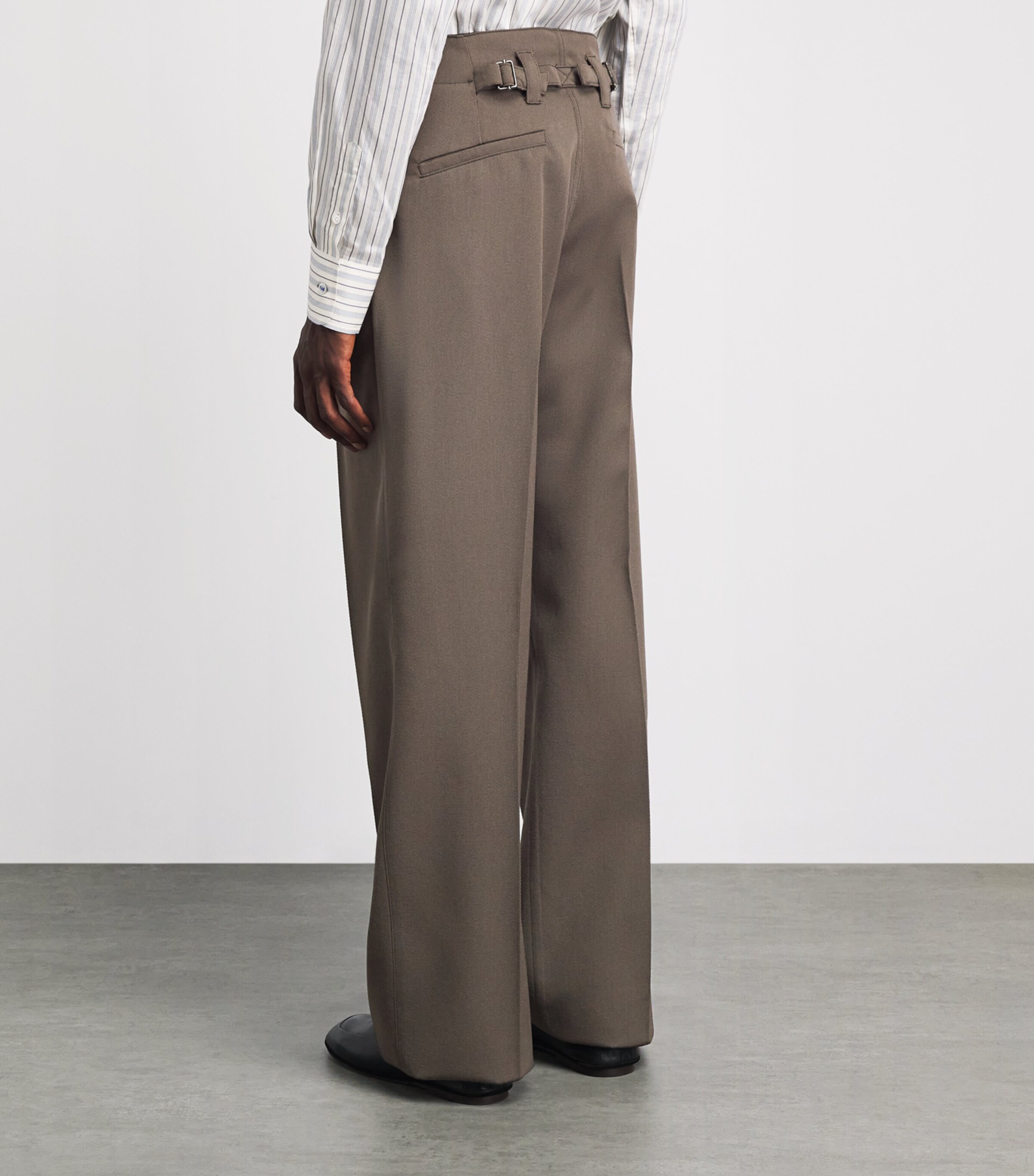 Paul Smith Mens Wool Pleated Trousers Image 5