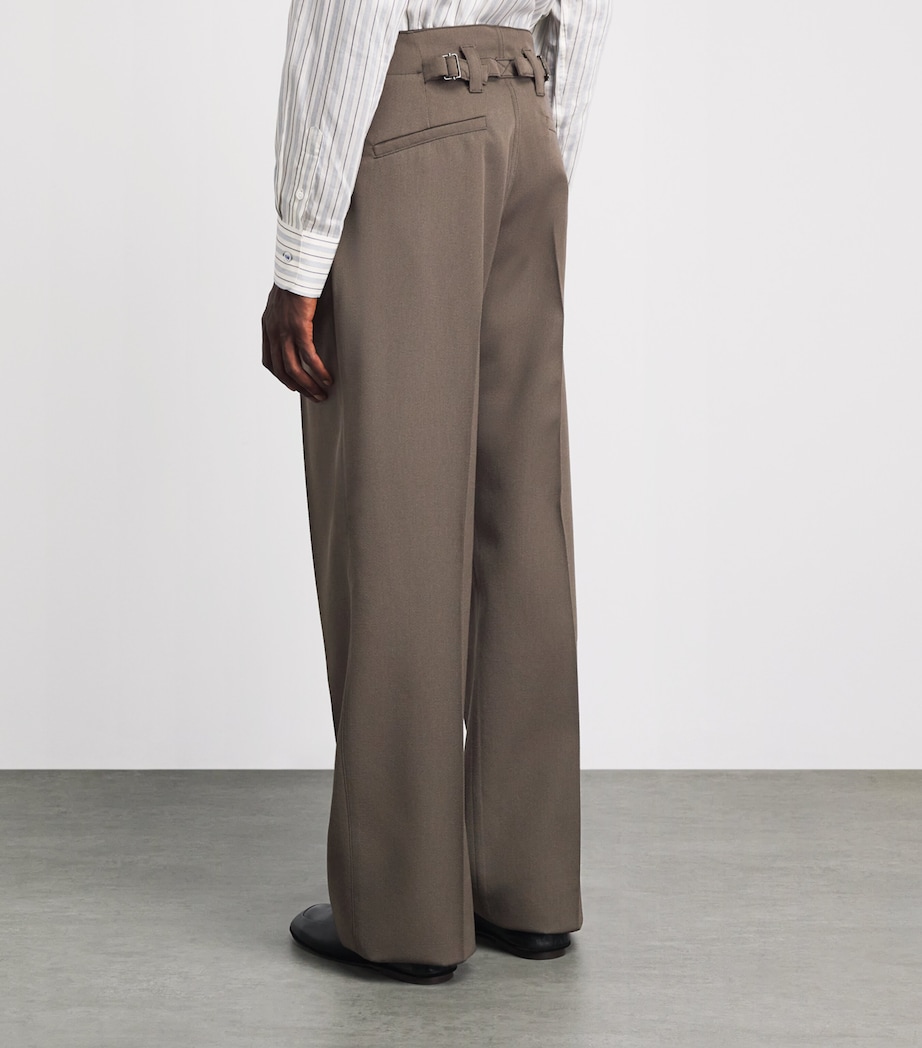 Paul Smith Mens Wool Pleated Trousers Image 5