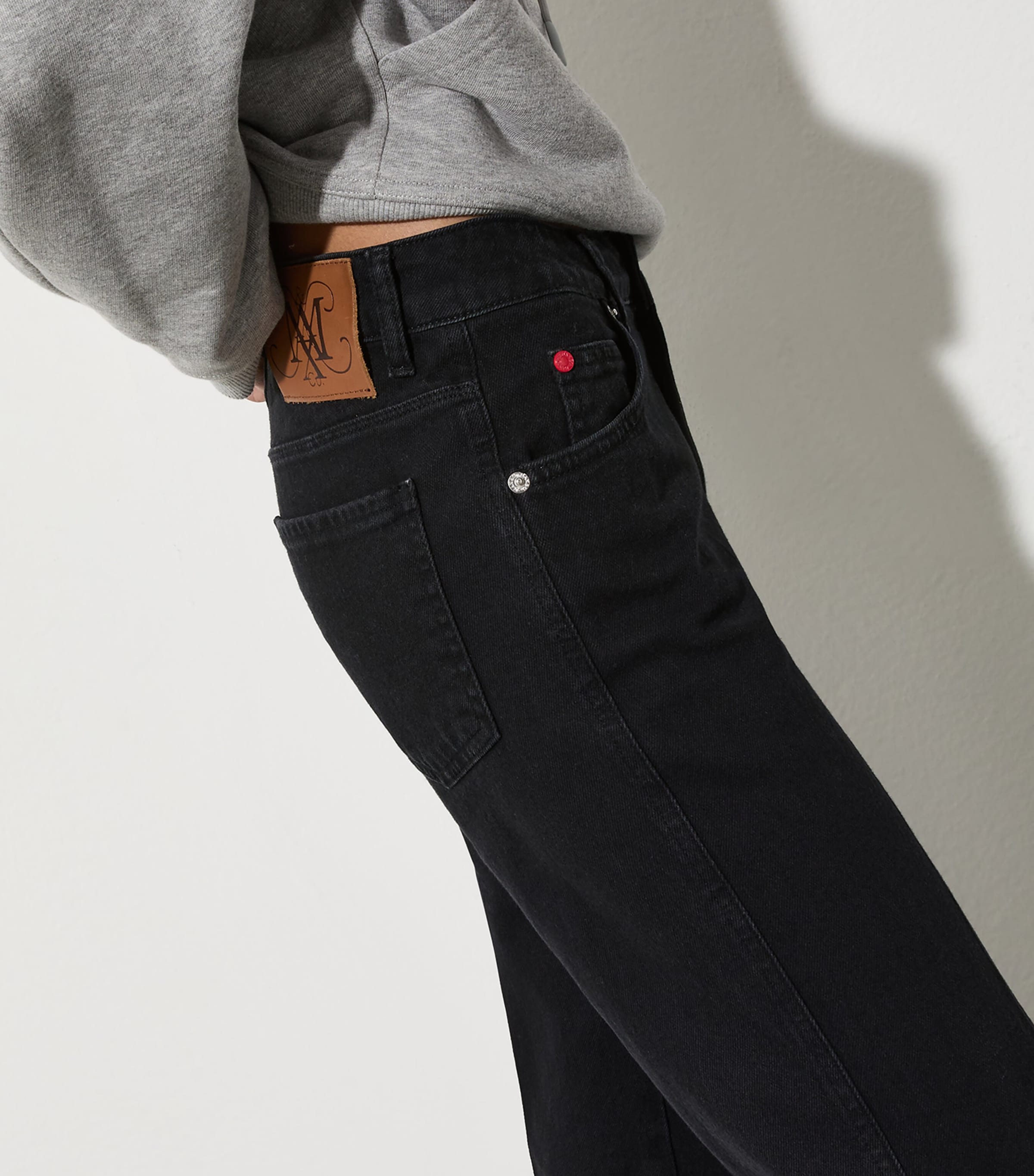 High-Rise Flared Jeans BLACK Image 5