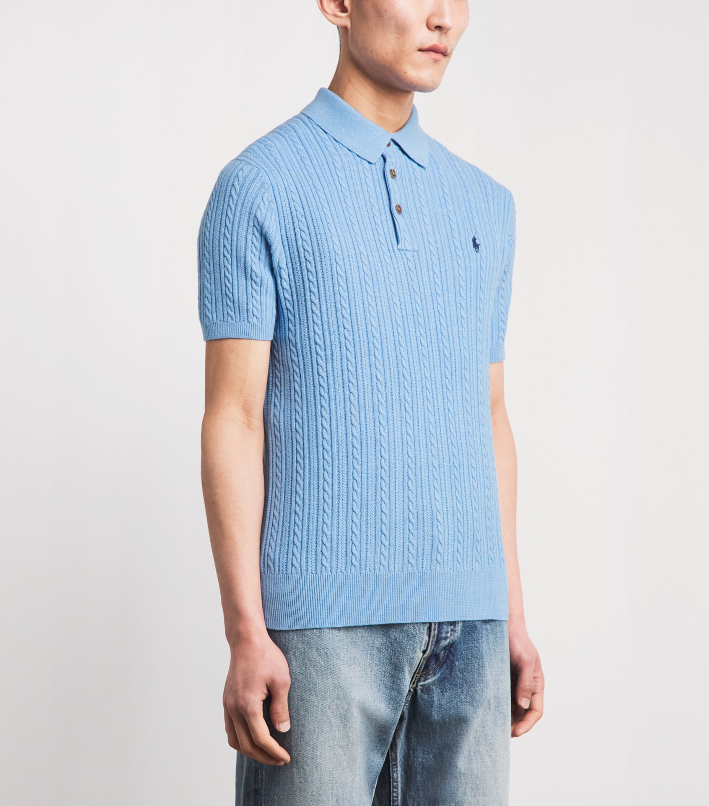 fig london ニットポロ　SHEER knit polo fig LONDON - SHEER kint polo | clever elephant