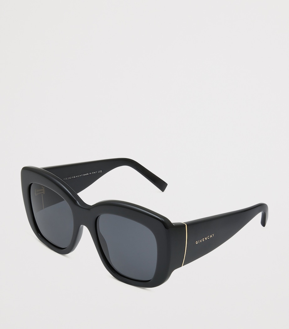 Acetate Bold Sunglasses BLACK Image 3